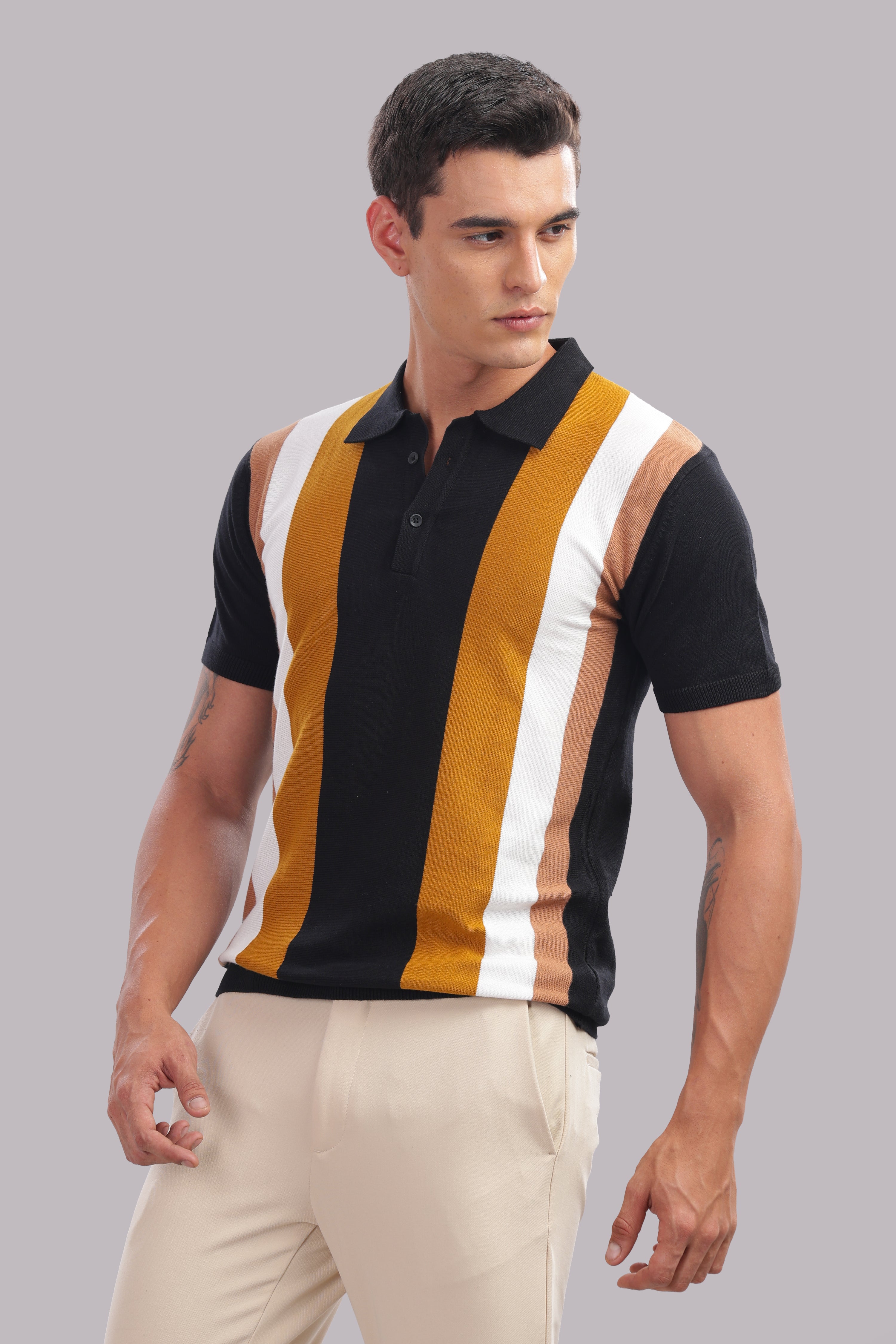 Mens Multi Printed Cotton Regular T-Shirt