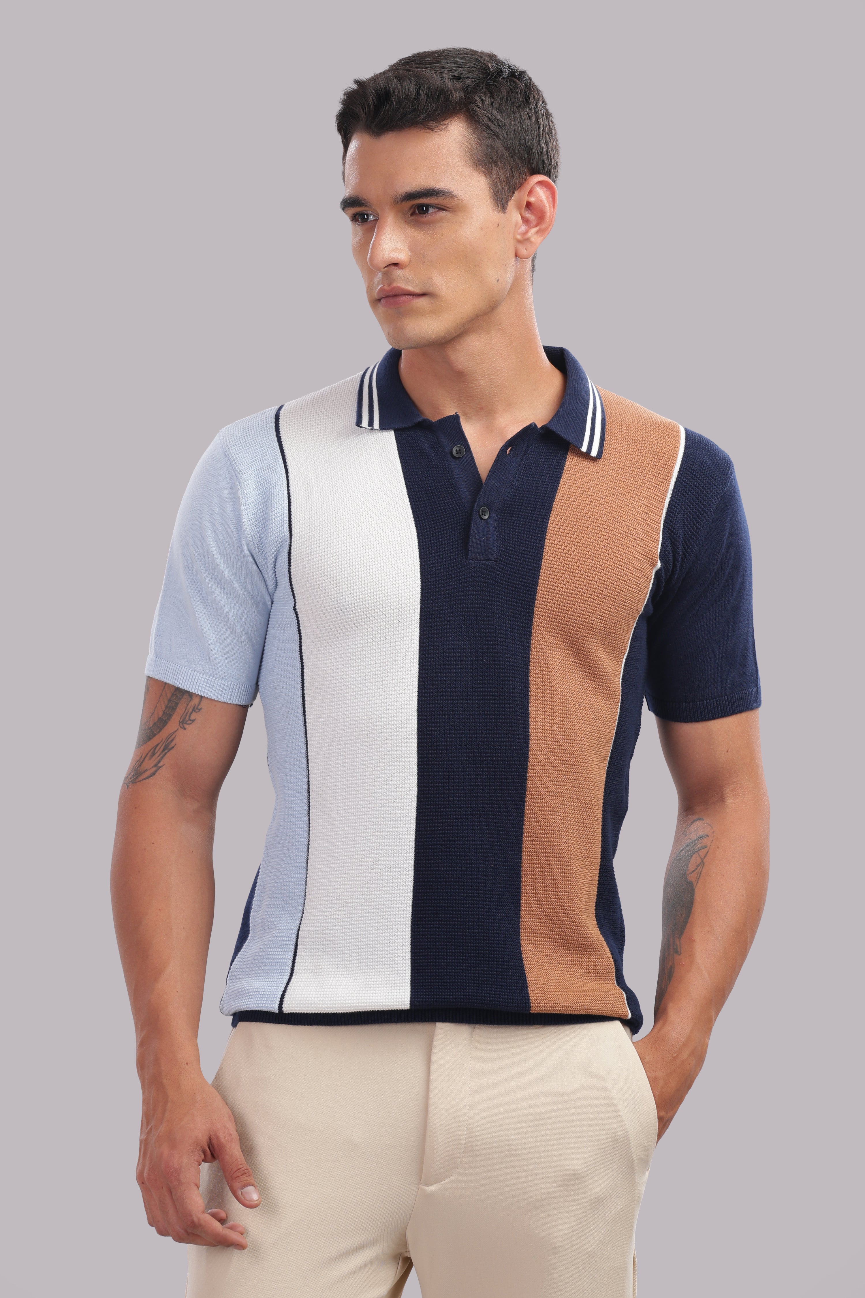 Mens Multi Printed Cotton Regular T-Shirt