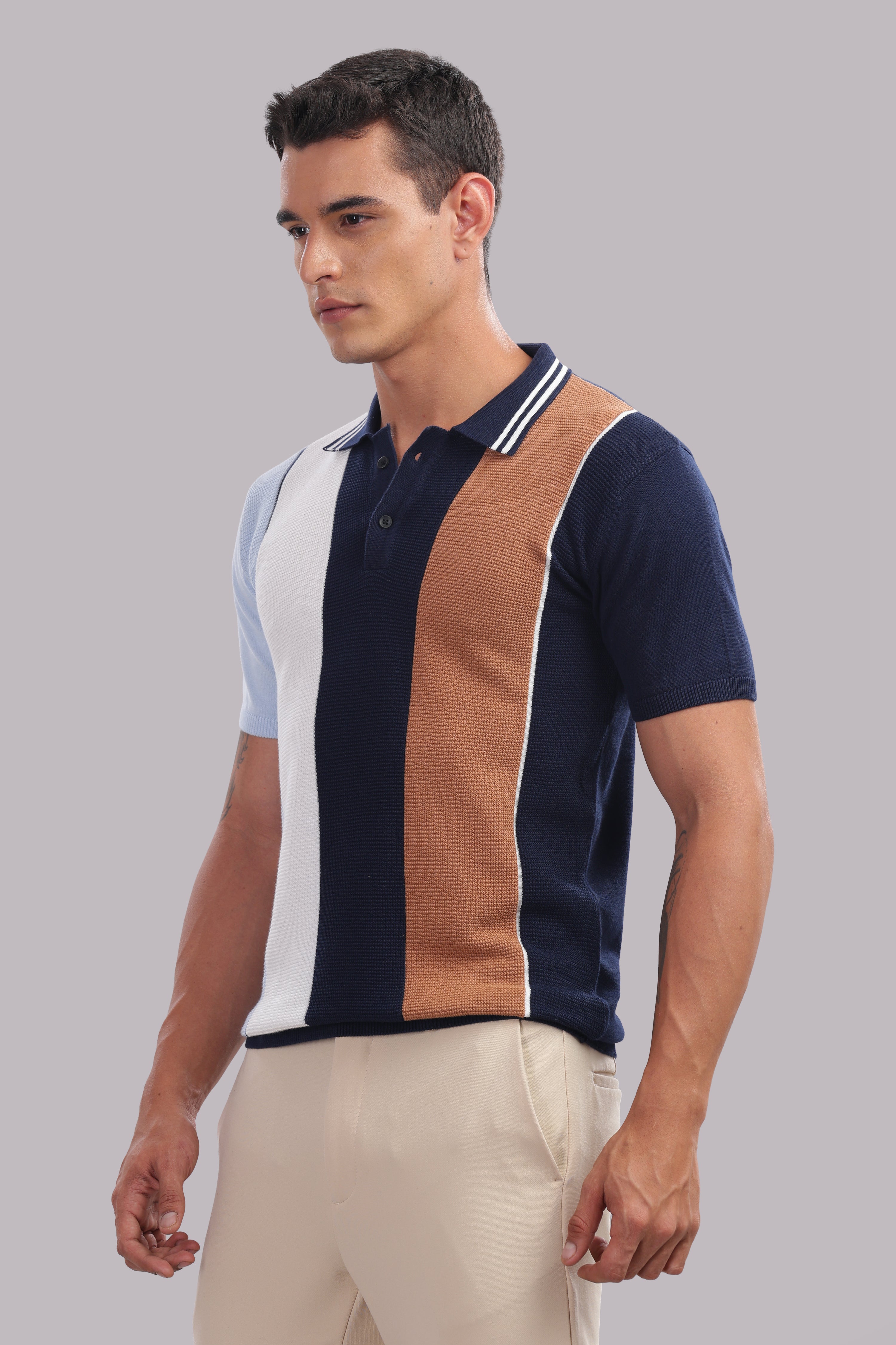 Mens Multi Printed Cotton Regular T-Shirt