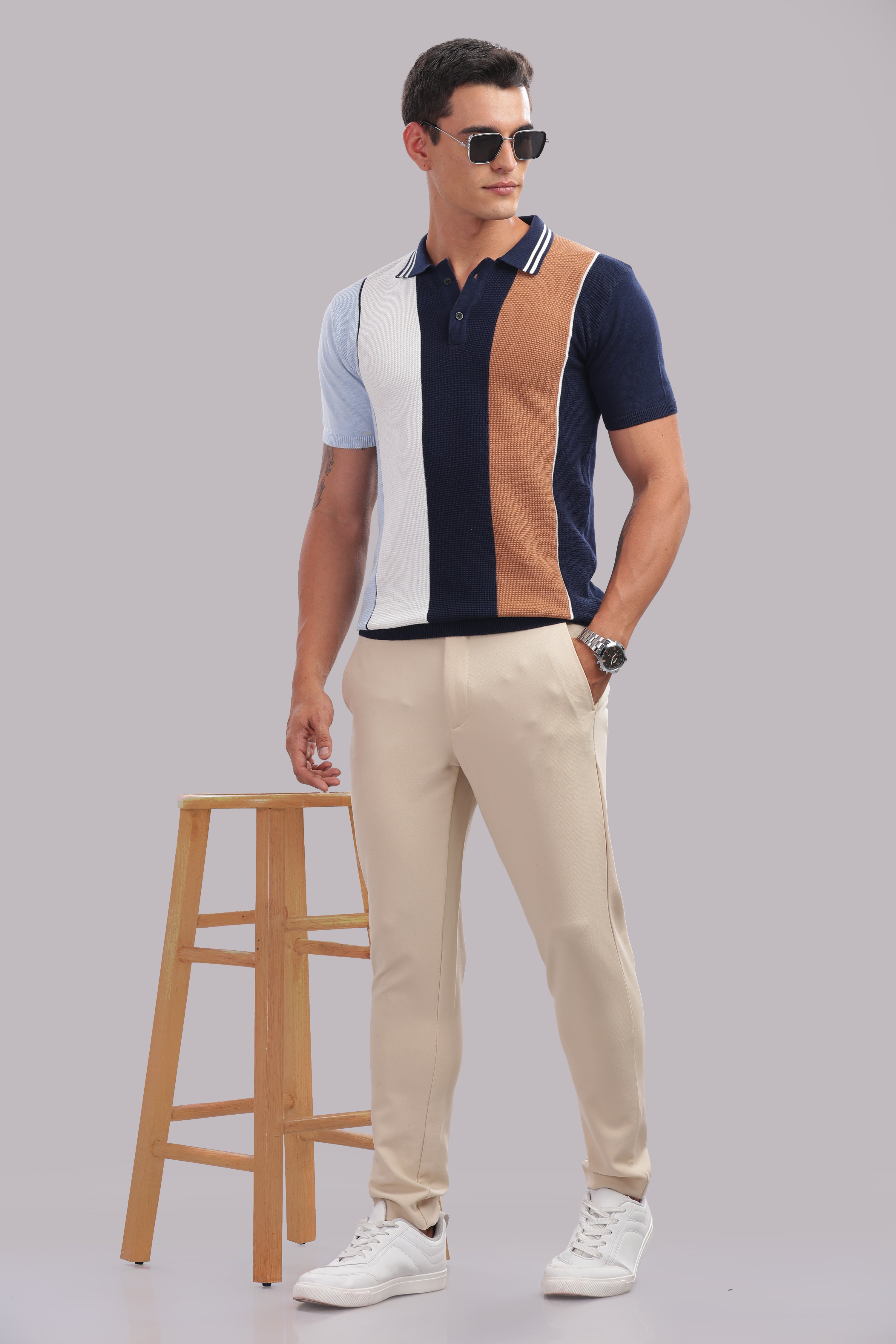 Mens Multi Printed Cotton Regular T-Shirt