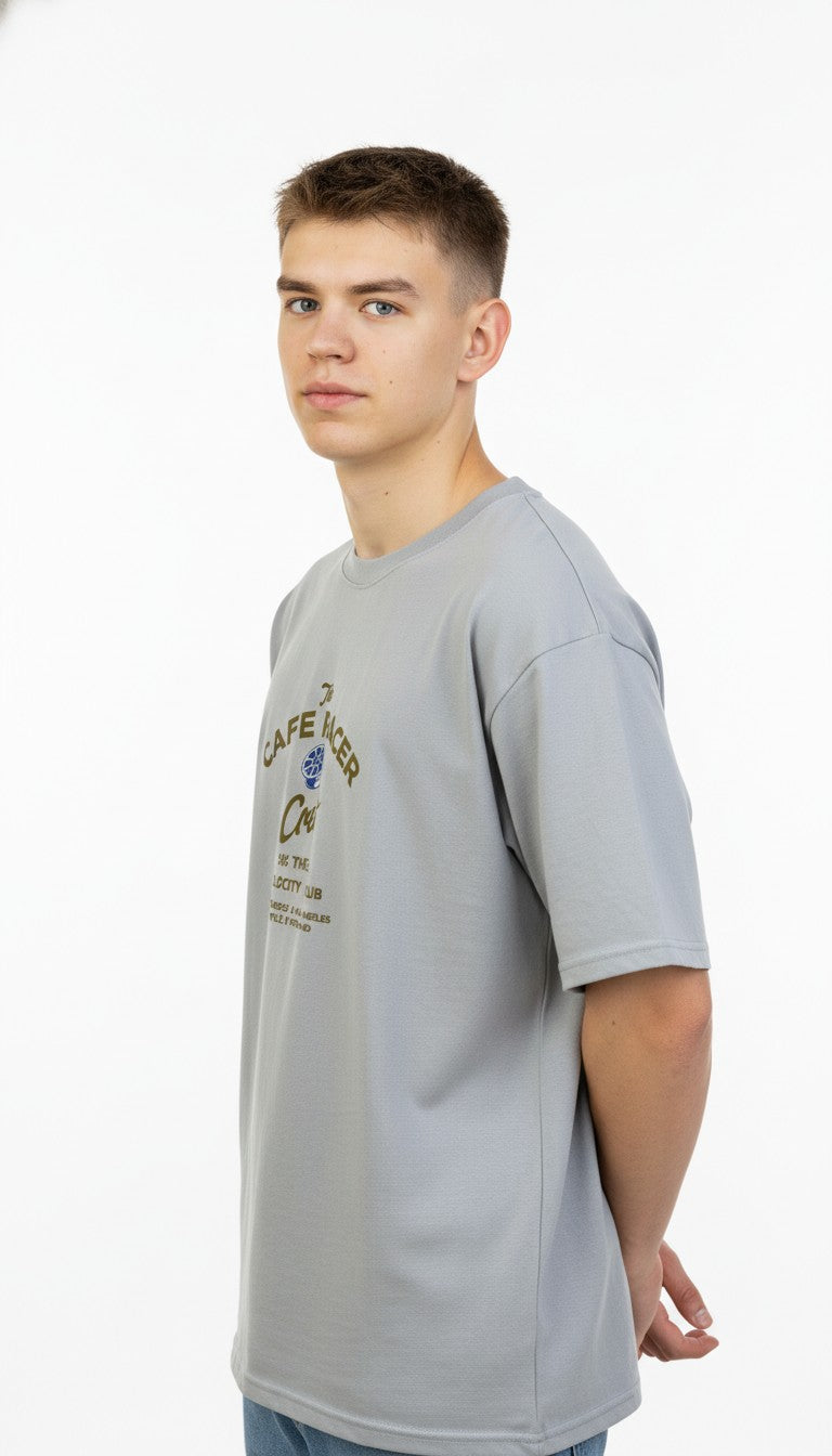 Men Oversized Cotton Printed T-Shirt