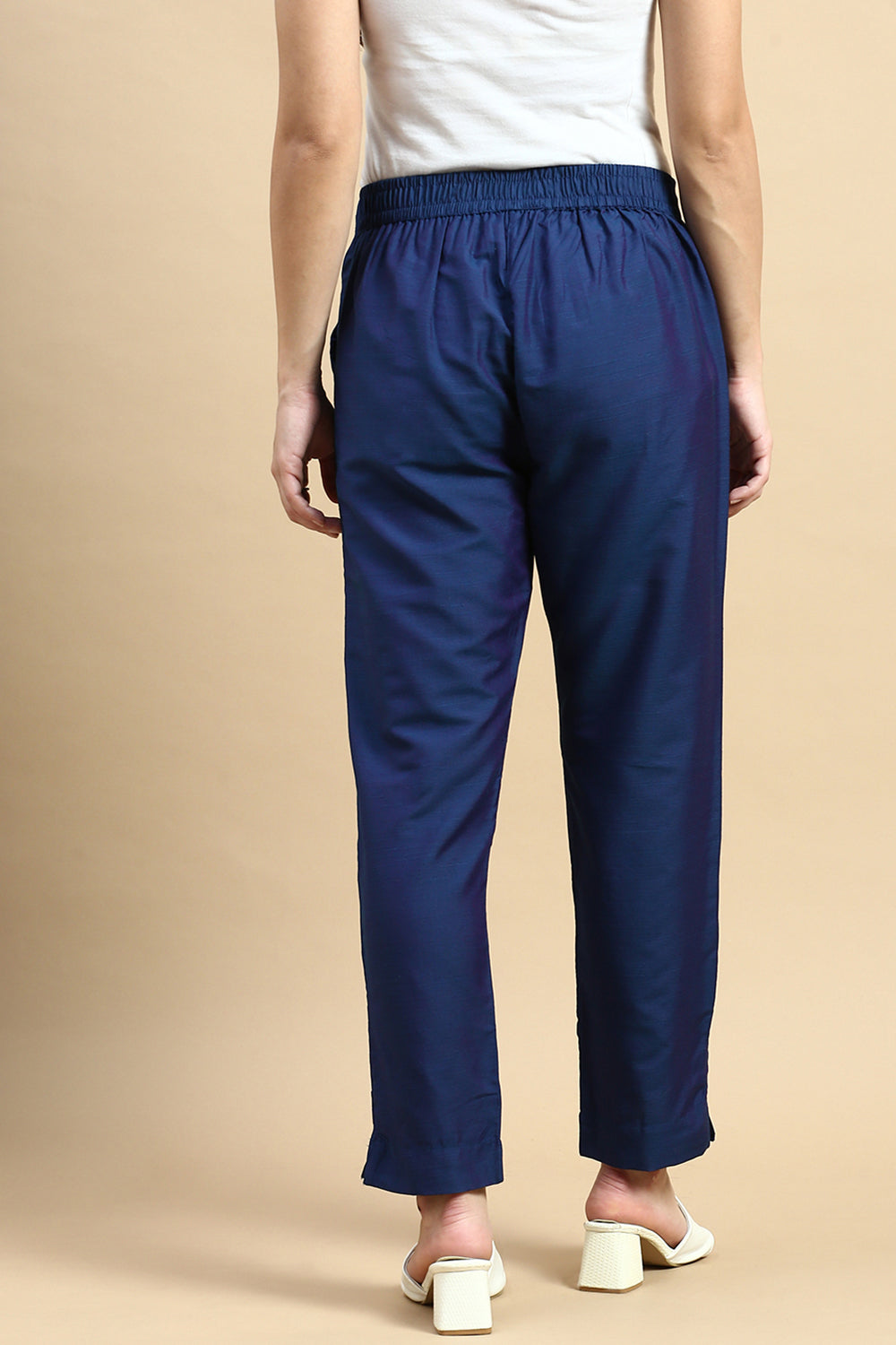 Women Teal Festive Pants