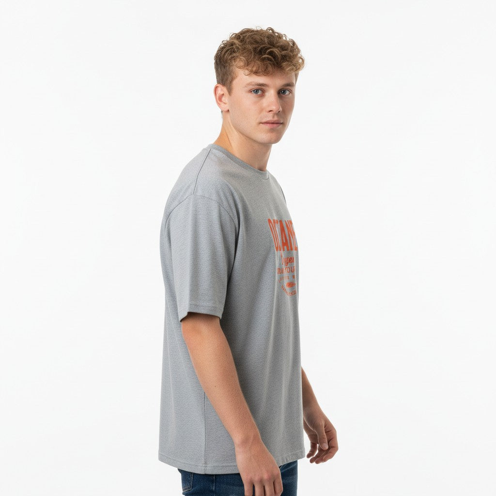 Men Oversized Cotton Printed T-Shirt
