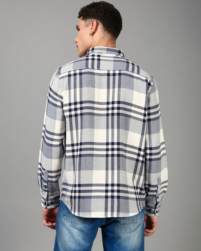 Men Grey Casual Shirt