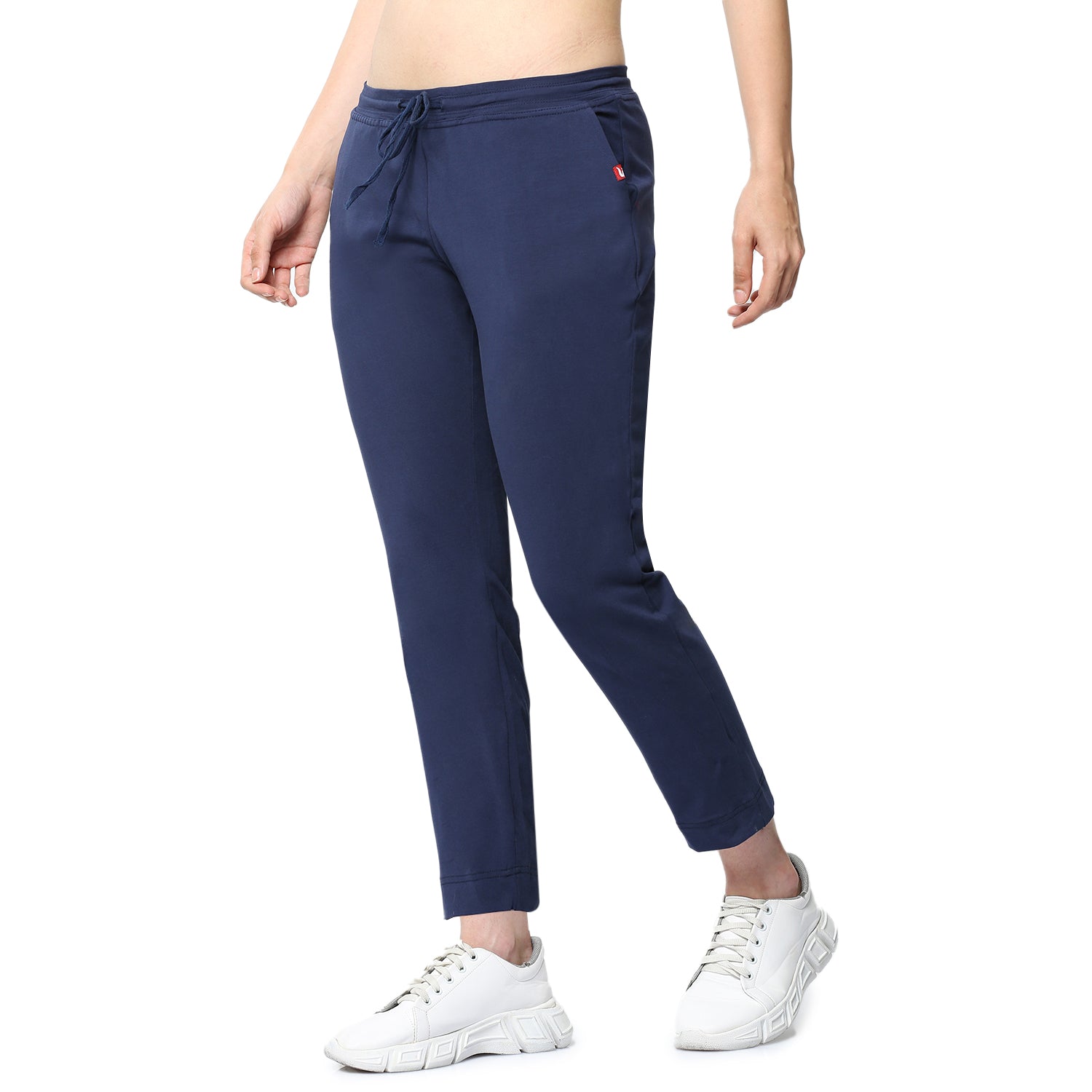 Women Navy Ankle Length Track Pant