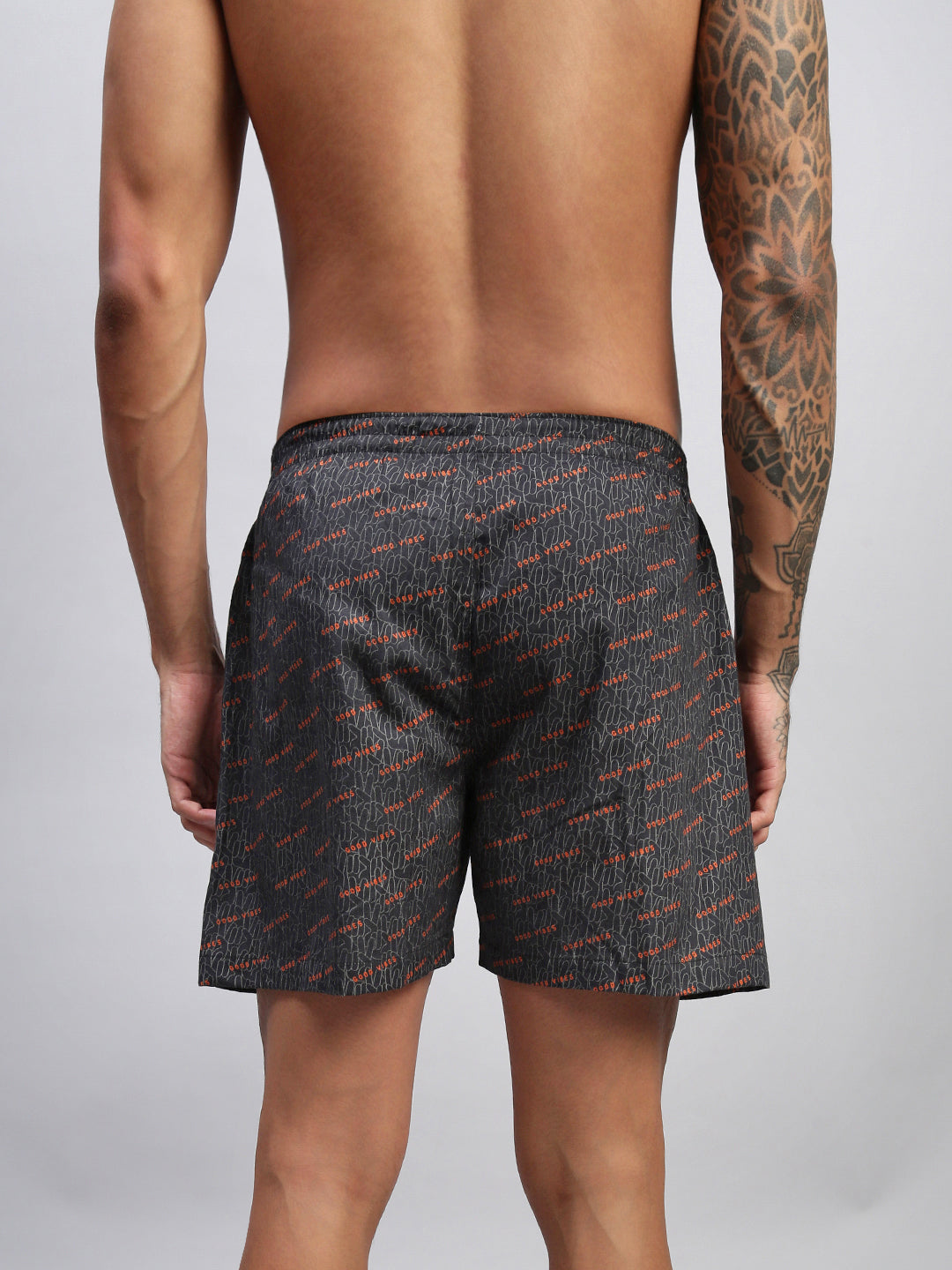 Men Pack of 2 Printed Cotton Boxer Shorts