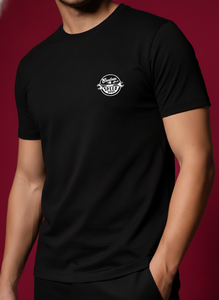 Men Round Neck Cotton T-Shirt