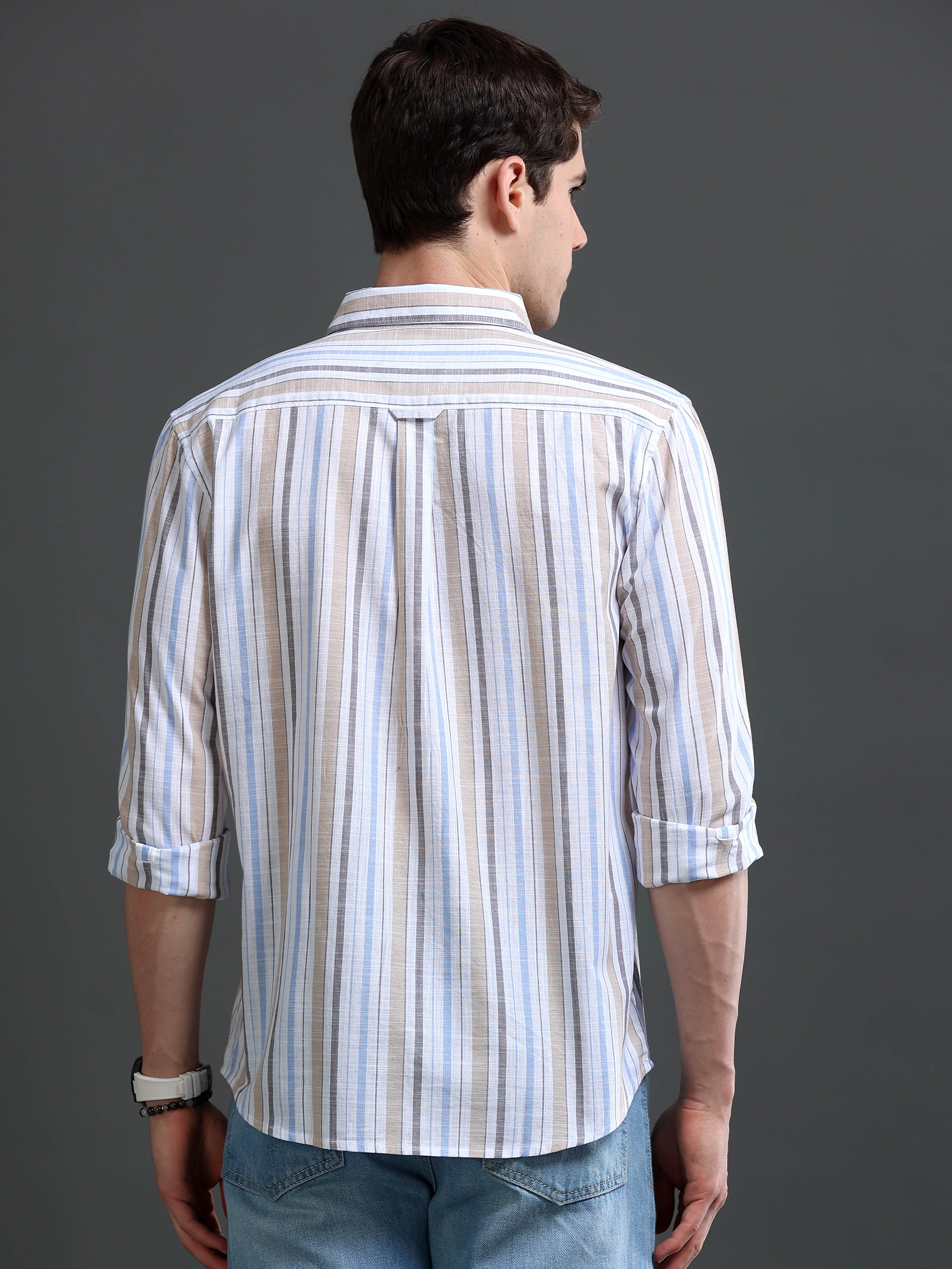 Men Multi Striped Shirt