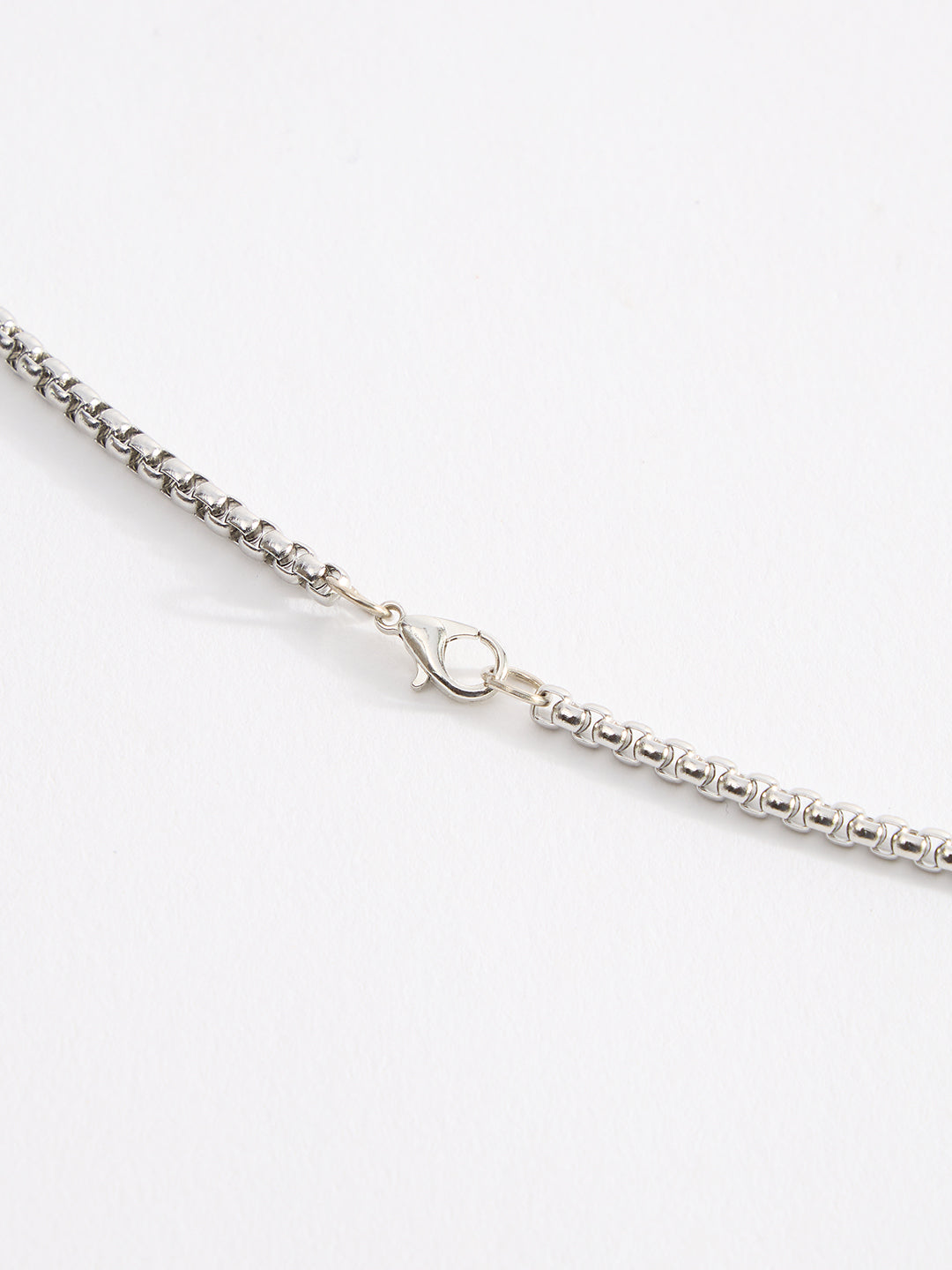 Men Mahjong Charm Pendent Chain With Lobster Closure
