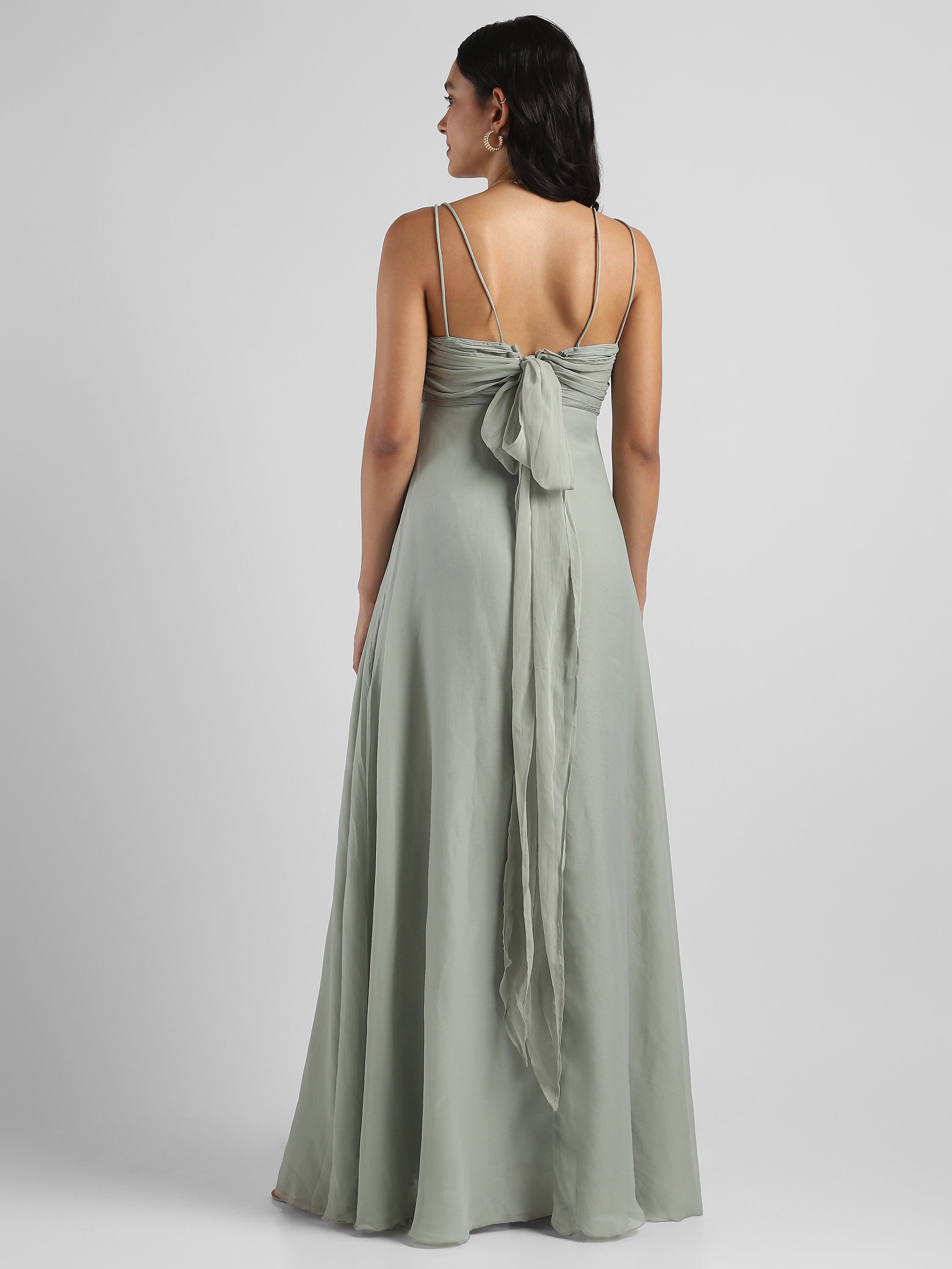 Women Green Maxi Dress