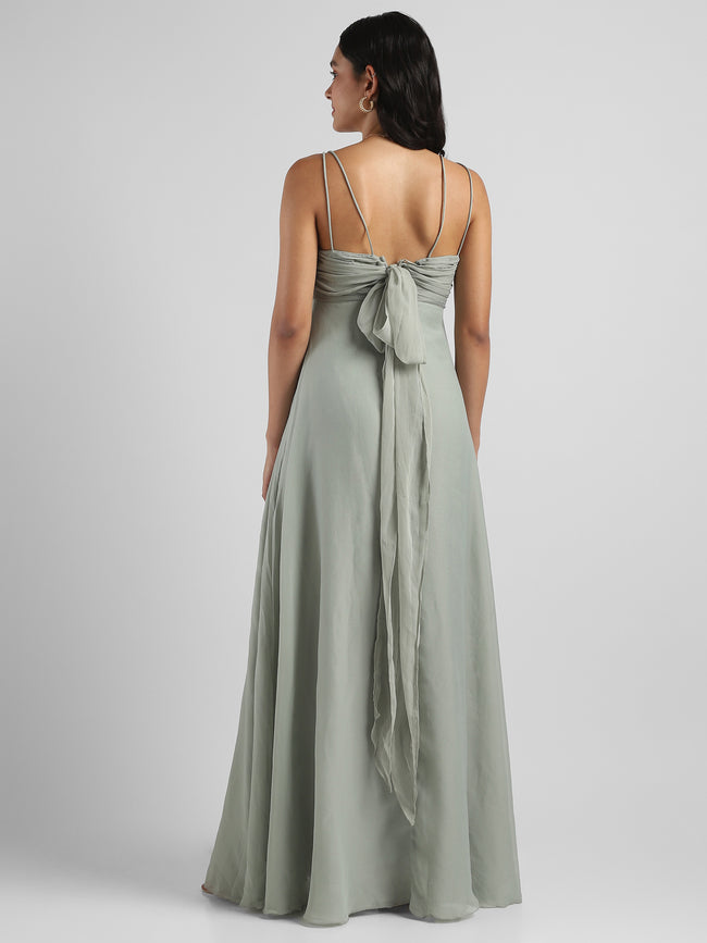 Women Green Maxi Dress