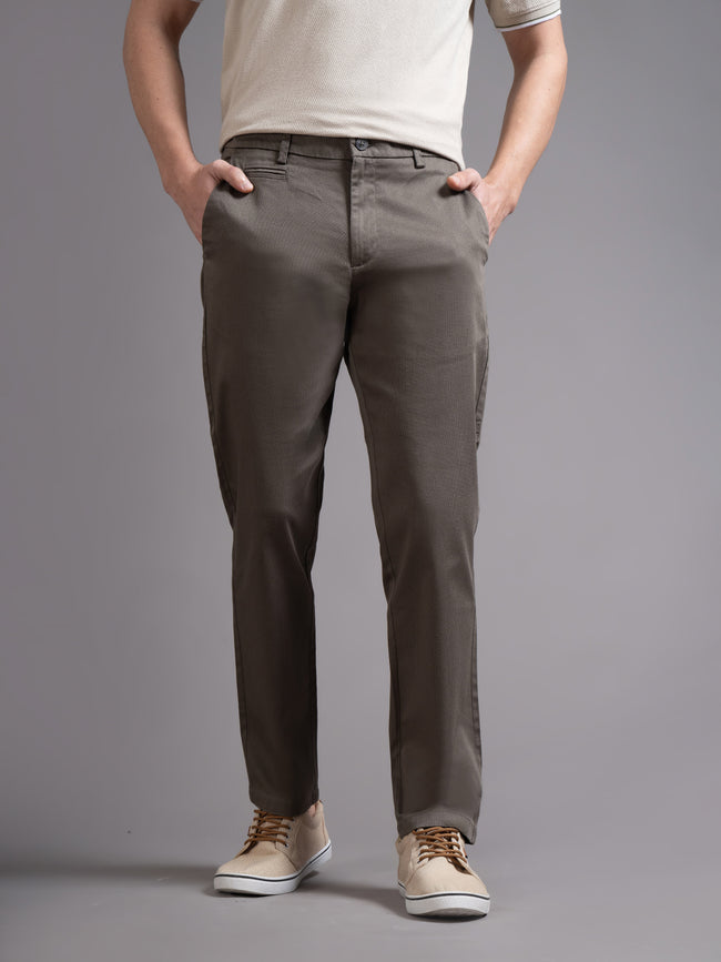 Men Green Smart Slim Fit Chinos