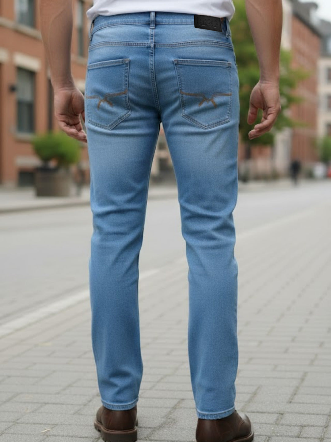 Men Blue Straight Fit Jeans