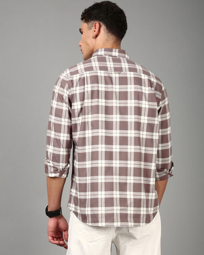 Men Purple Slim Fit Shirt
