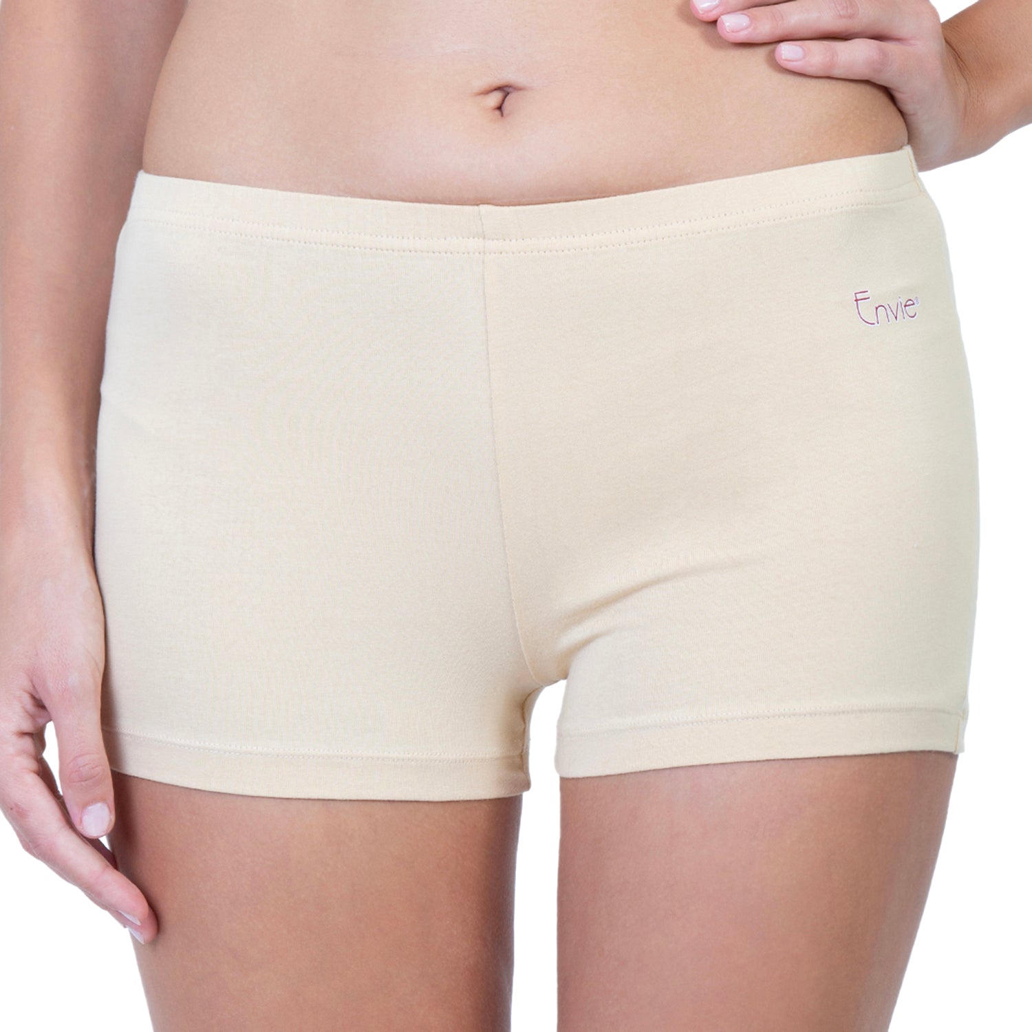 Women Beige Basic Underskirt Shorts