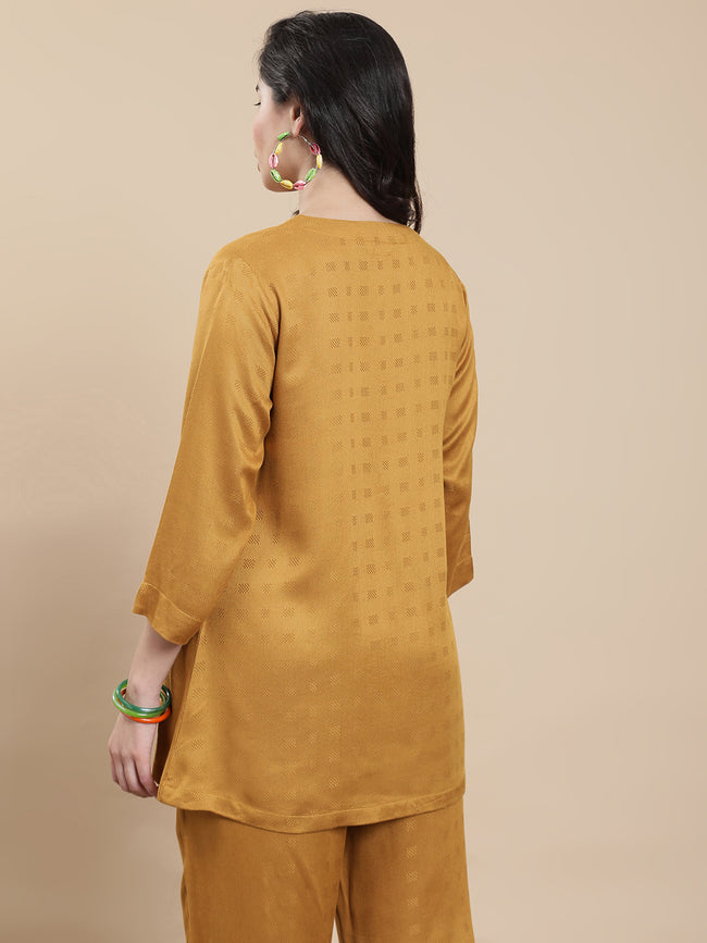 Women Mustard Casual Top