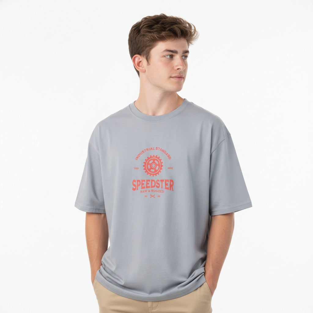 Men Oversized Cotton Printed T-Shirt