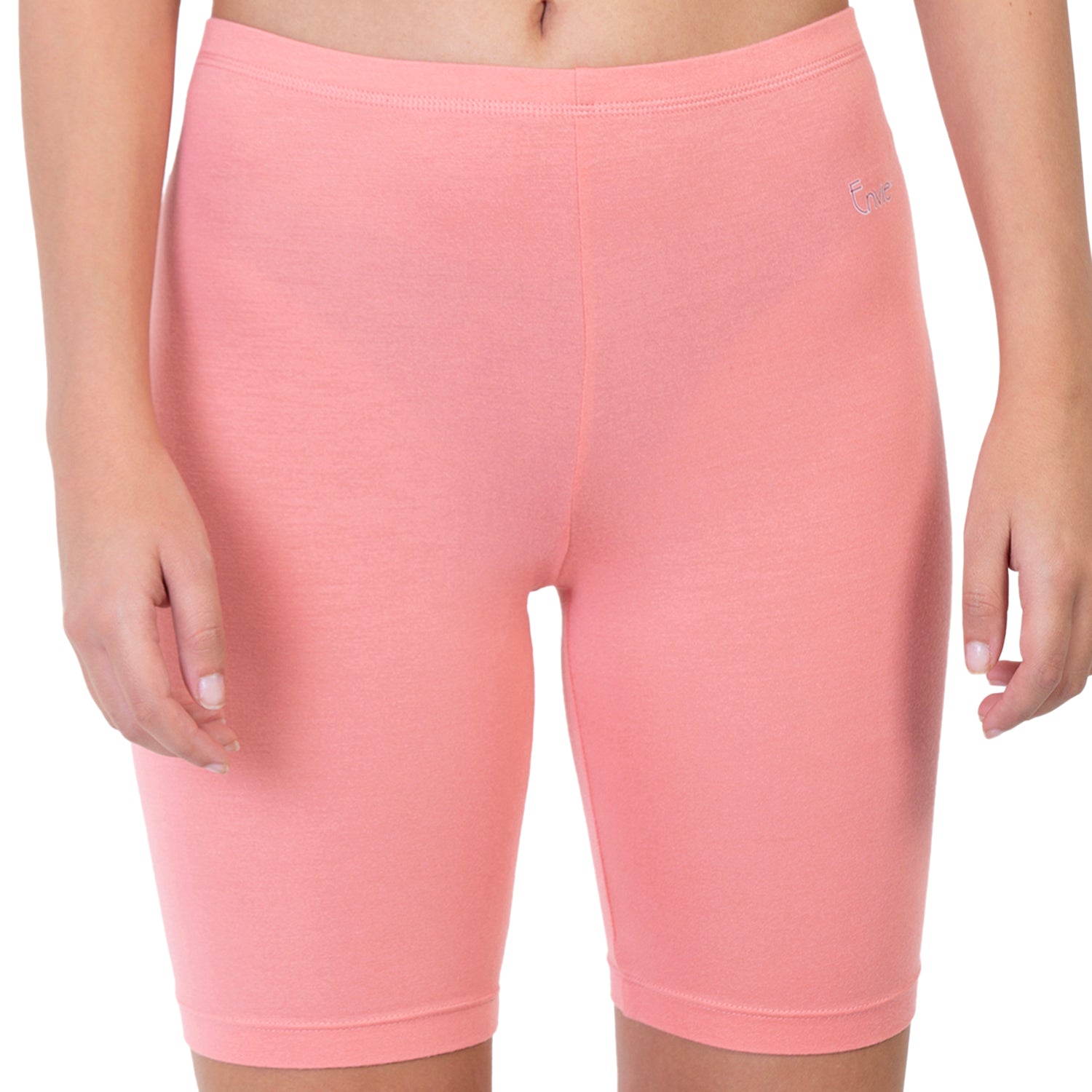 Women Pink Thigh Length Cycling Shorts