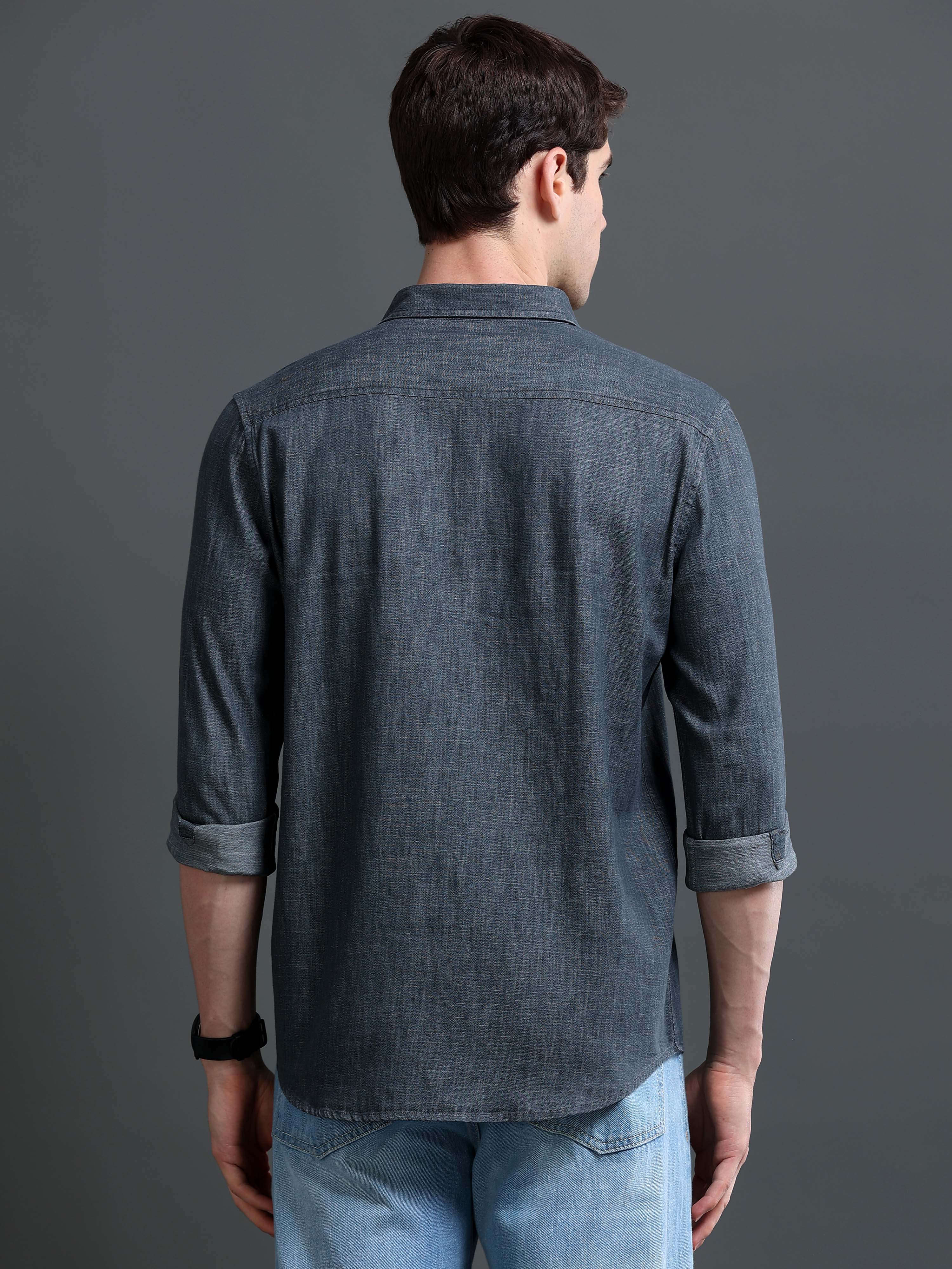 Men Grey Rupo Rainy Shirt