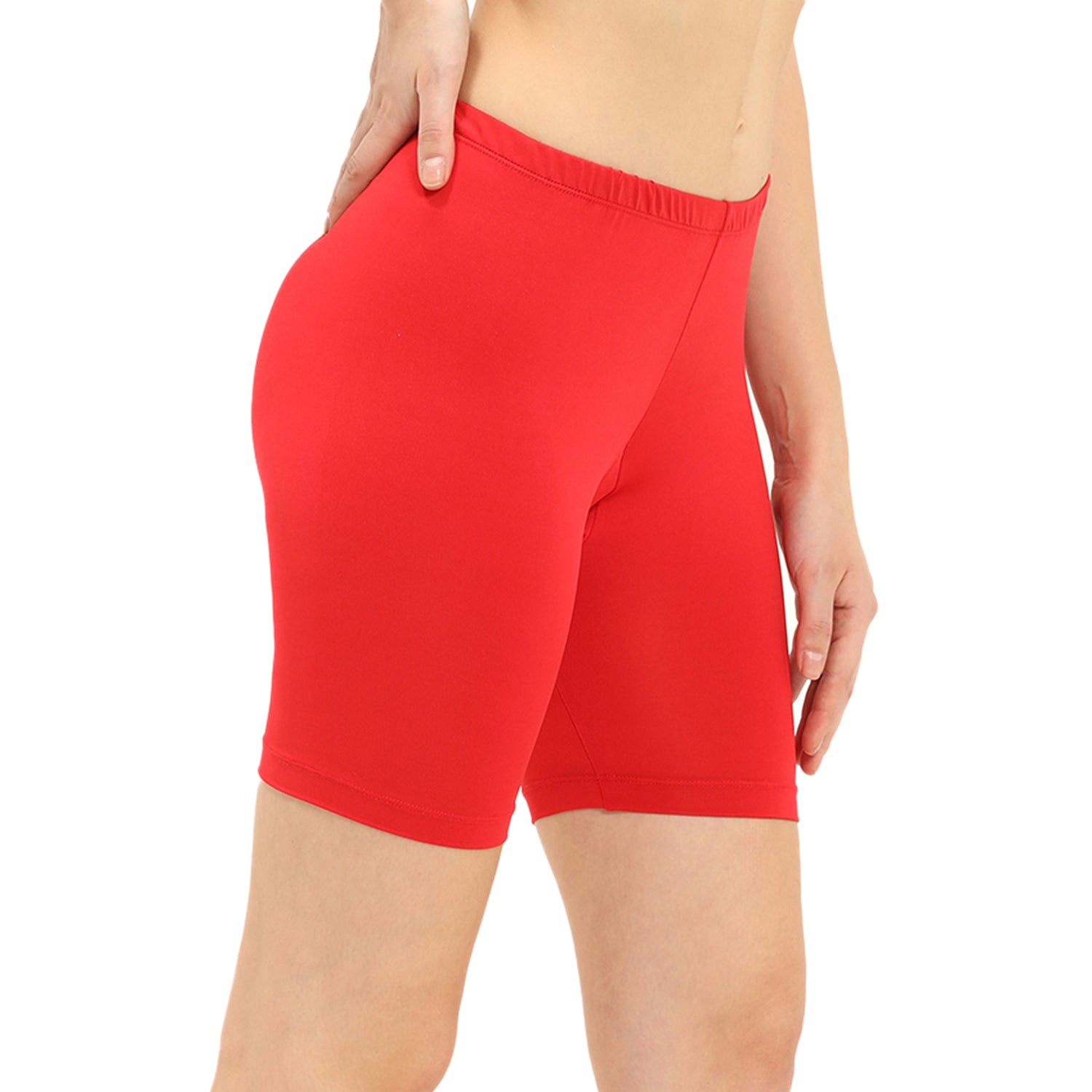 Women Red Cycling Shorts