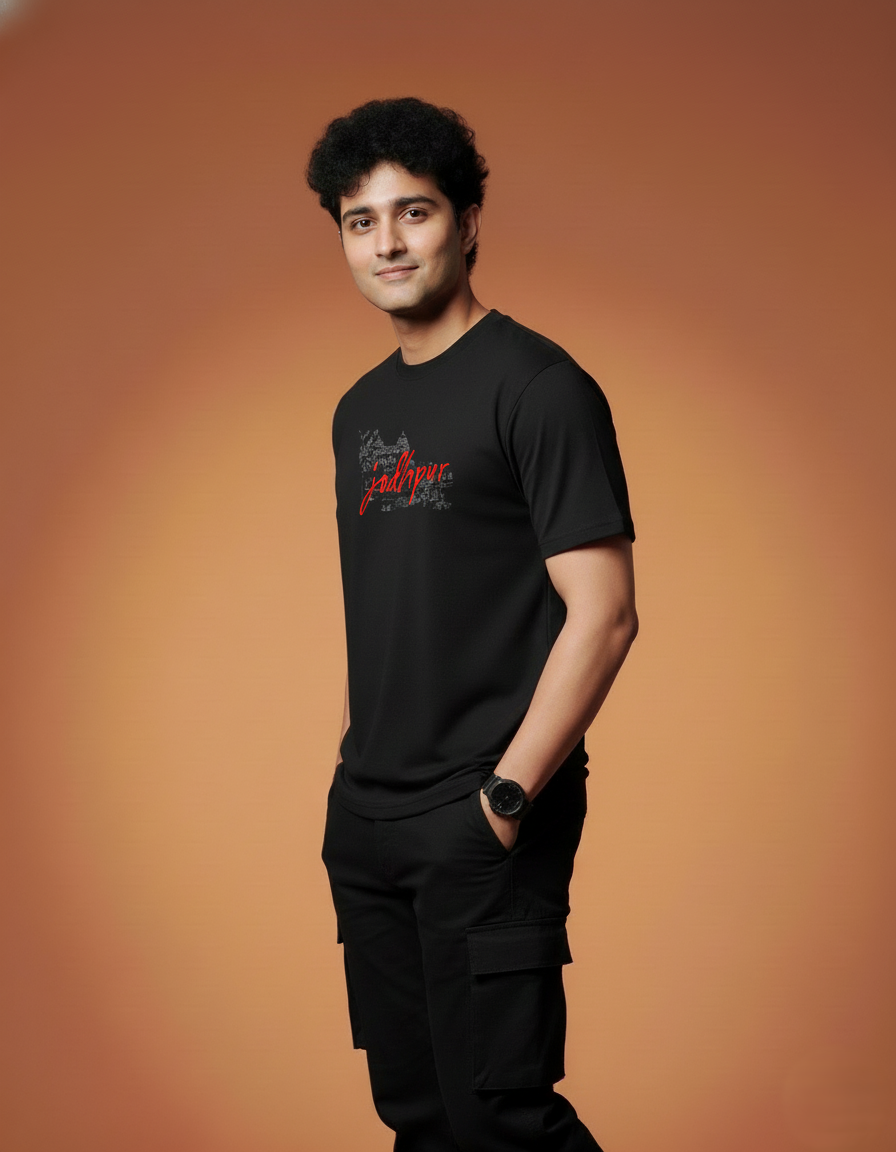 Men Printed Regular Cotton T-Shirt