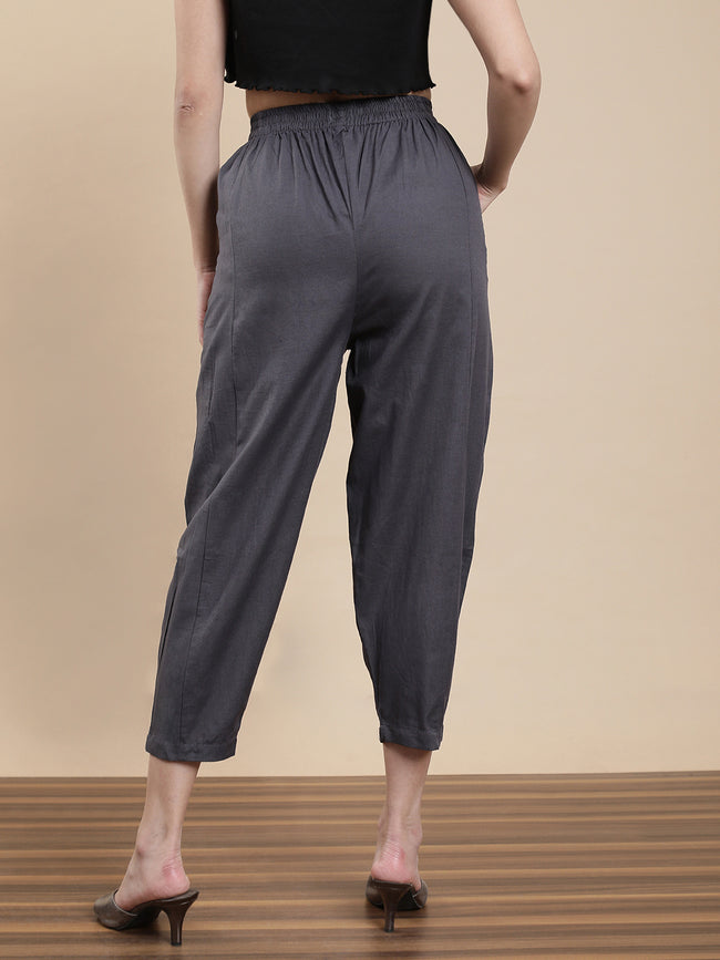 Women Grey Casual Pants