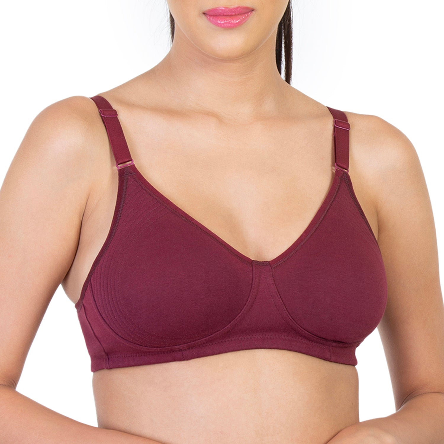 Non-Padded Non-Wired 3/4th Coverage Minimizer Bra
