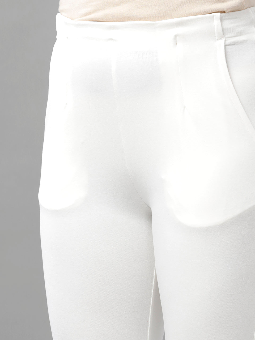 Women Offwhite Casual Pants