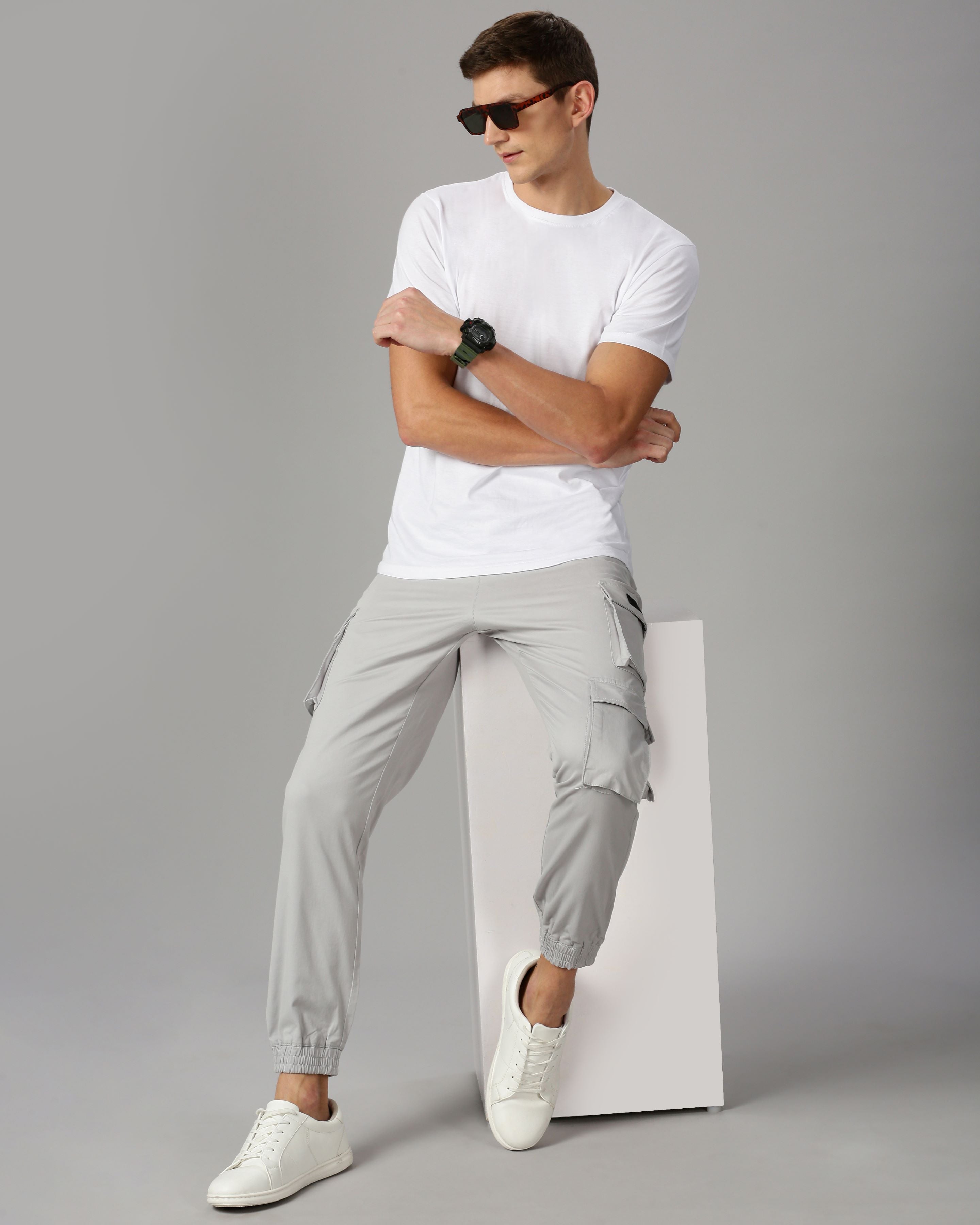 Men Grey Joggers