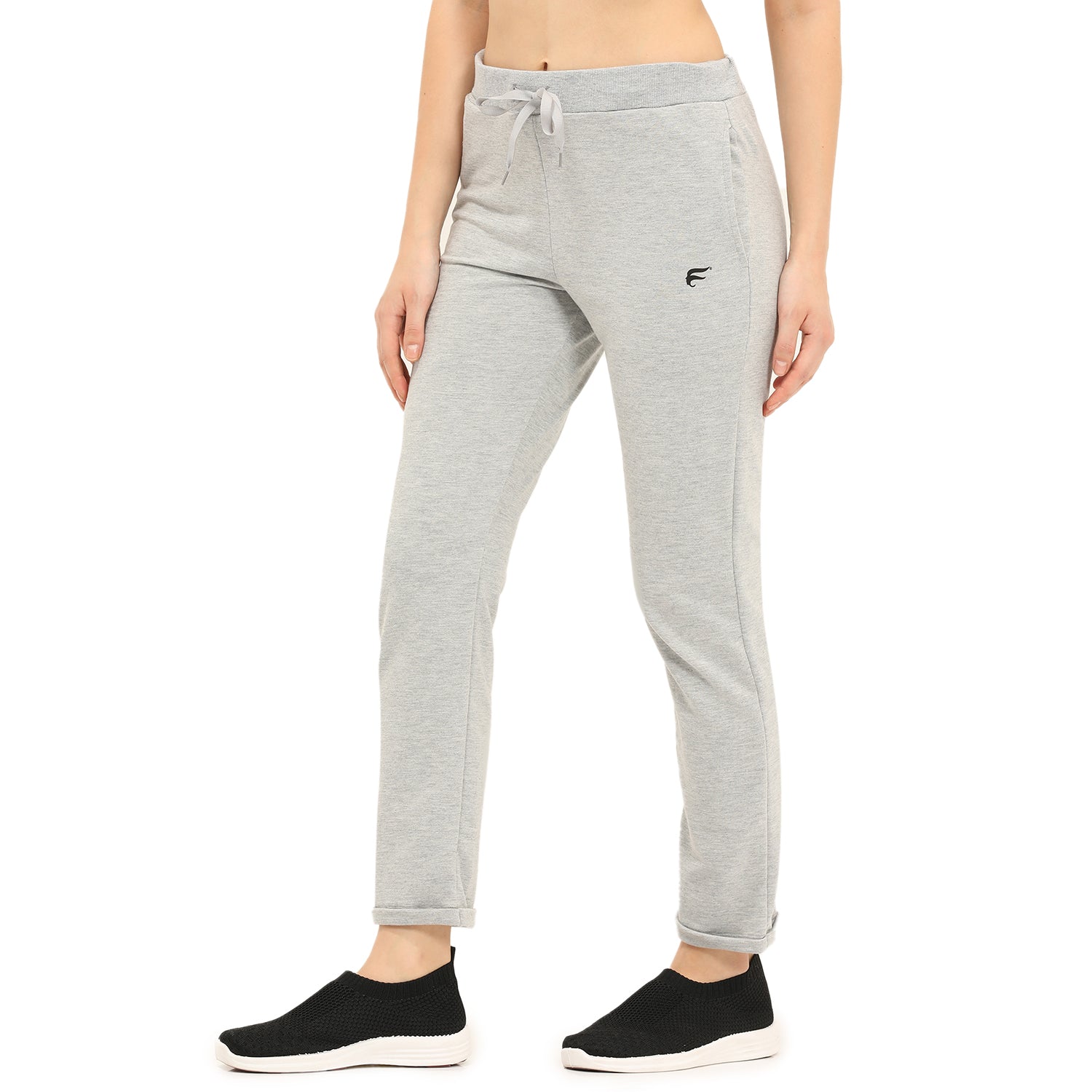 Women Grey Ankle Length Track Pant