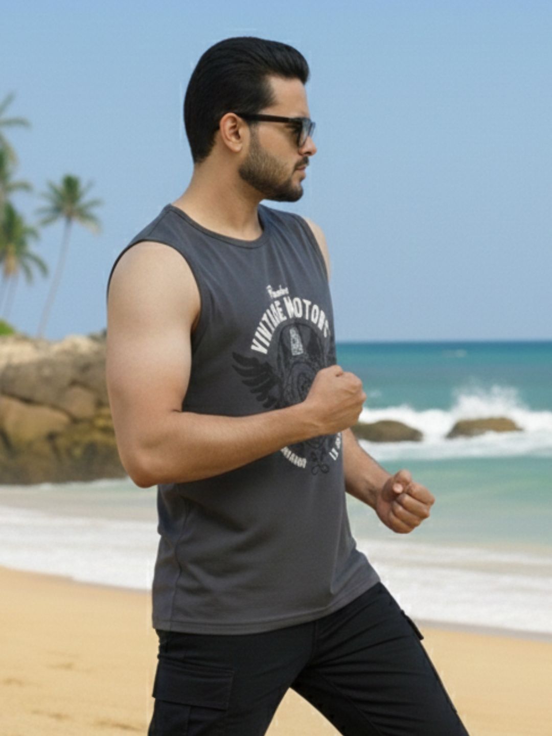 Men Multi Gym Vest T-Shirt Pack of 2