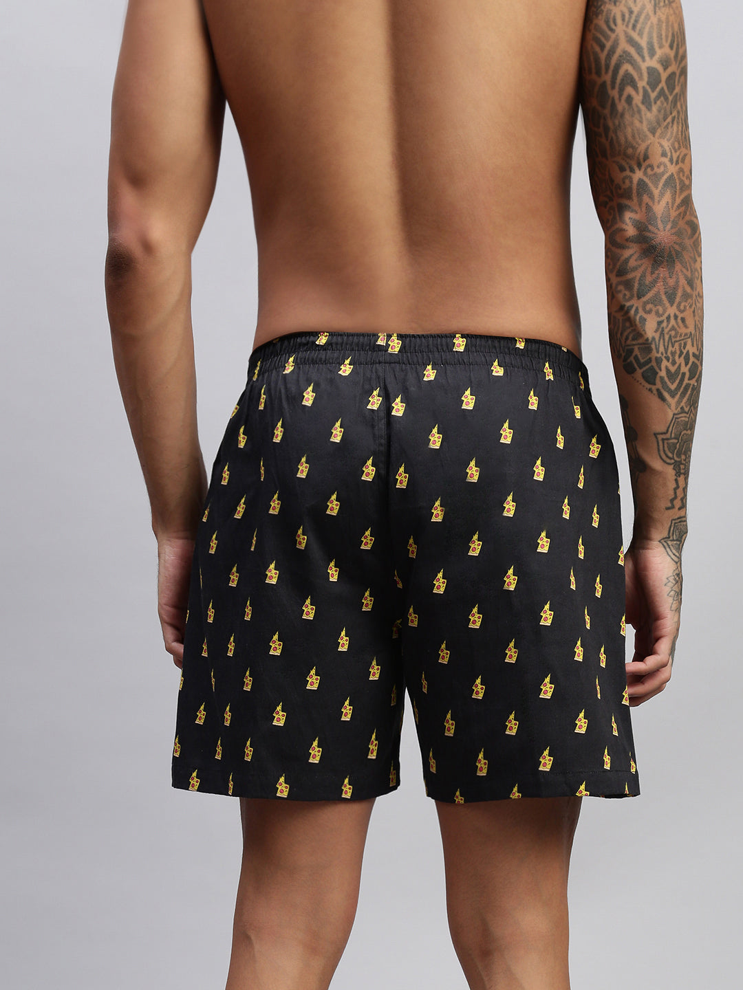 Men Pack of 2 Printed Cotton Boxer Shorts