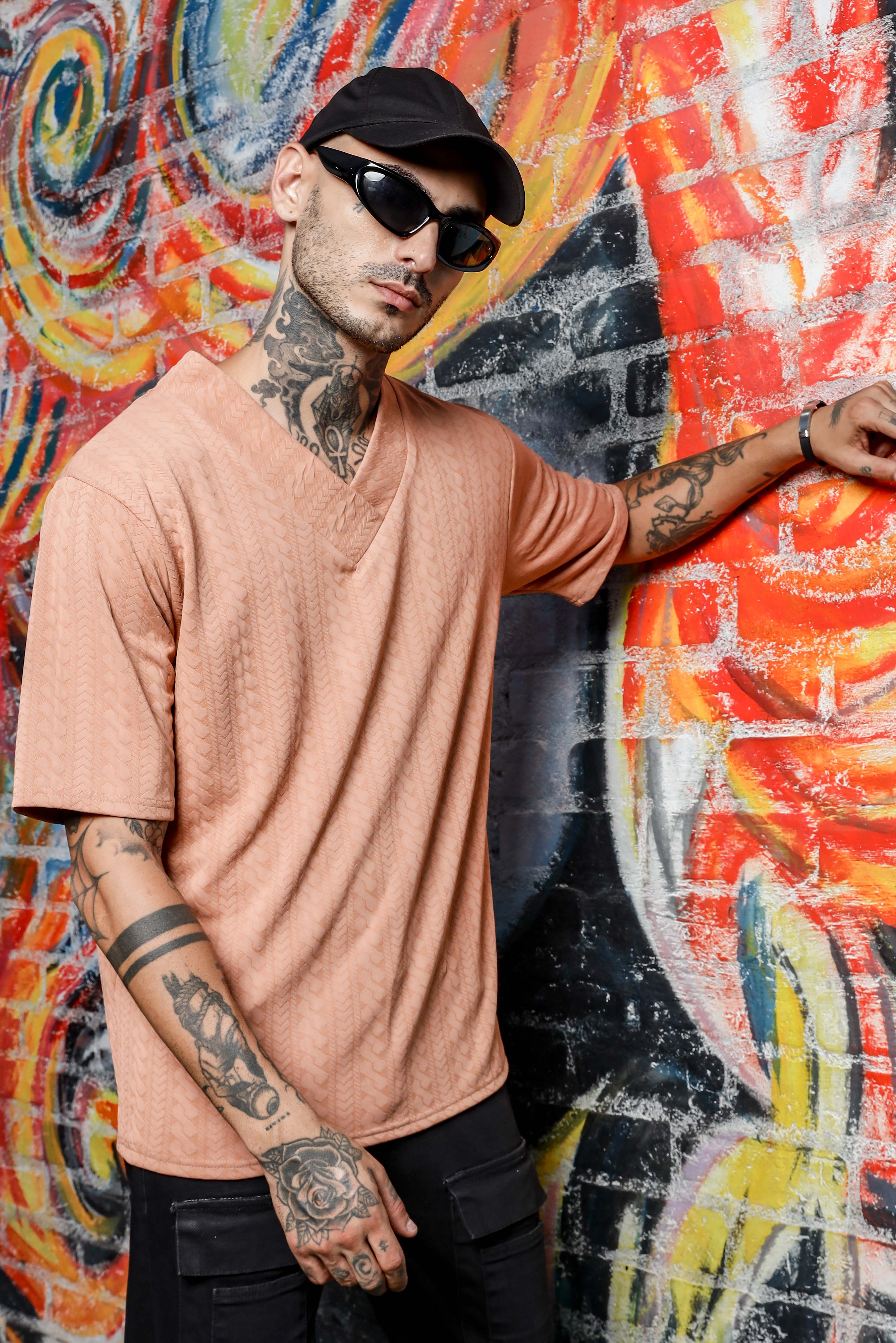 Unisex Brown Oversized T-shirt