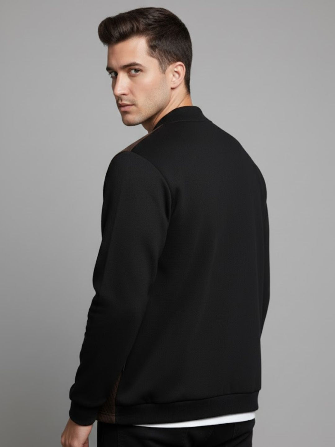 Men Colorblock Casual Jacket