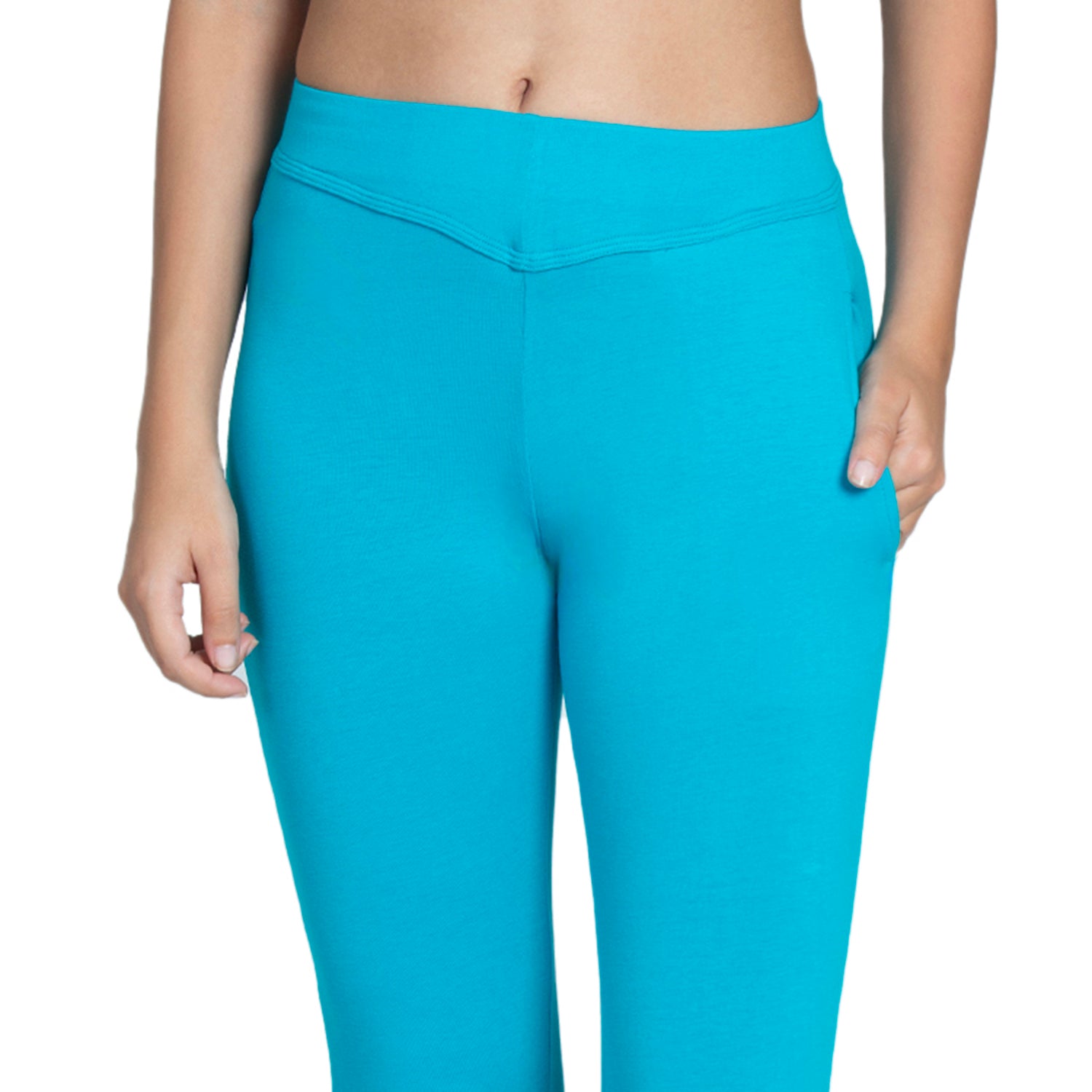 Women Blue 3/4th Length Capri