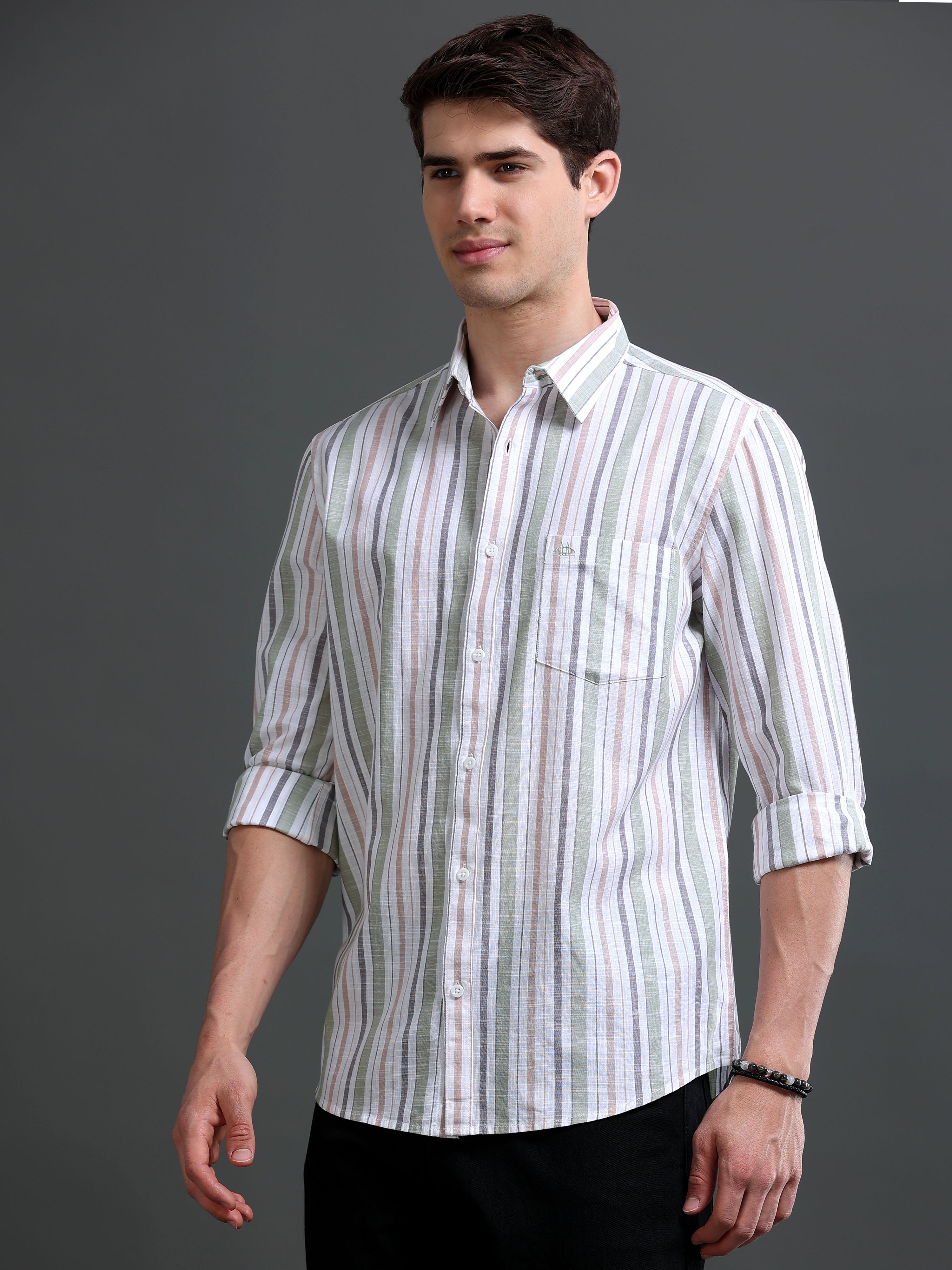 Men Multi Striped Shirt