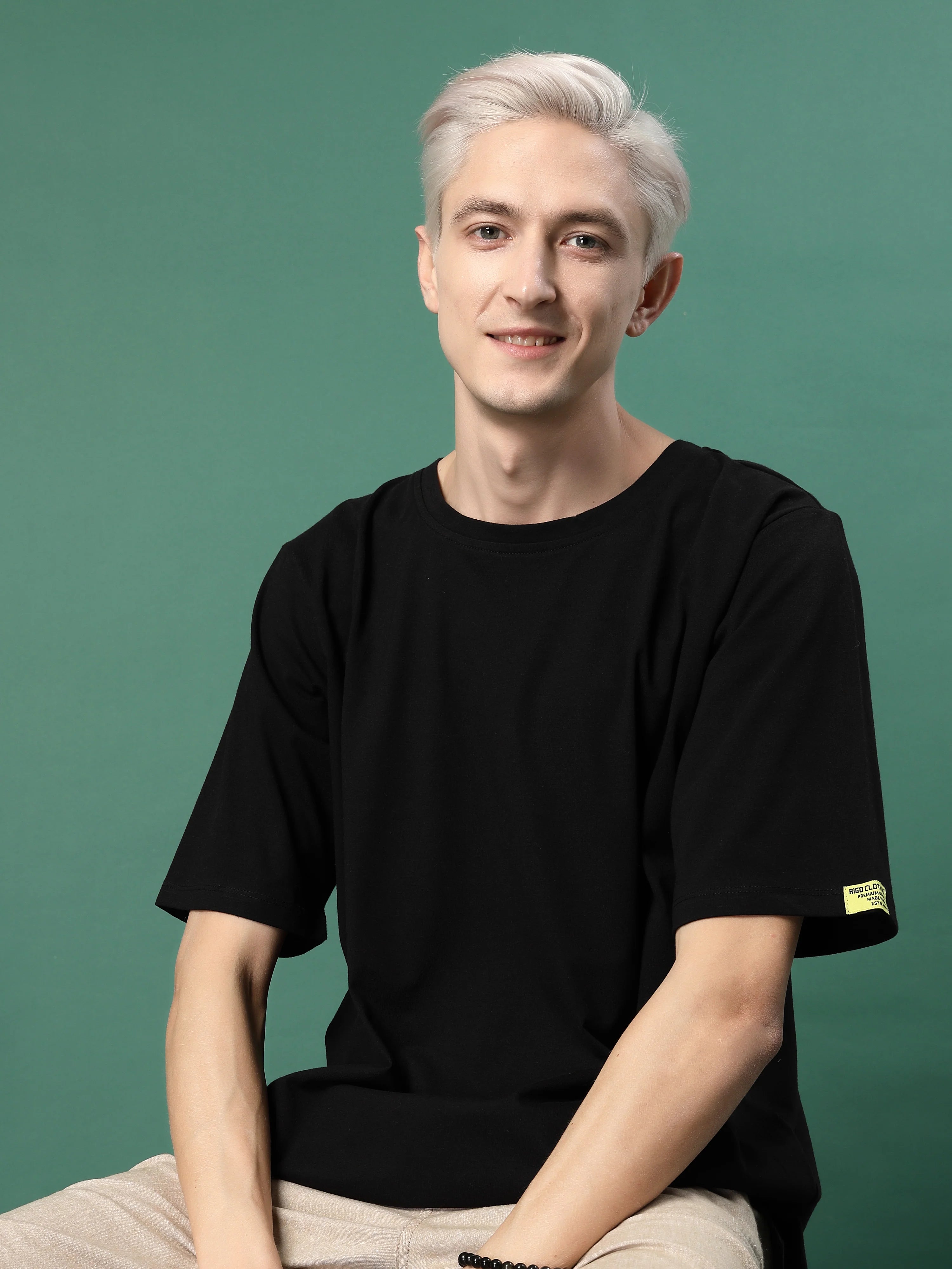 Men Effortless Cool  Oversized Cotton T-Shirt