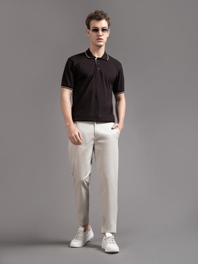 Men Grey Smart Slim Fit Chinos
