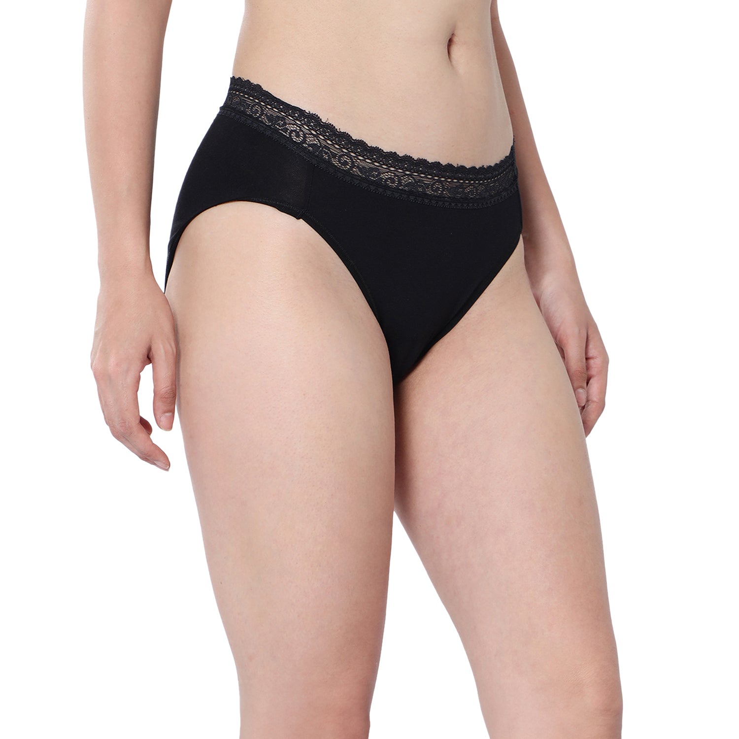 Medium Rise 3/4th Coverage Lace Hipster Pack Of 2