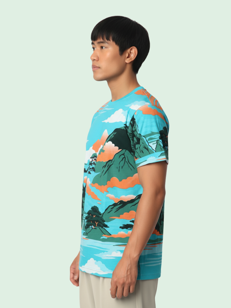 Men All-Over Cotton T-Shirt