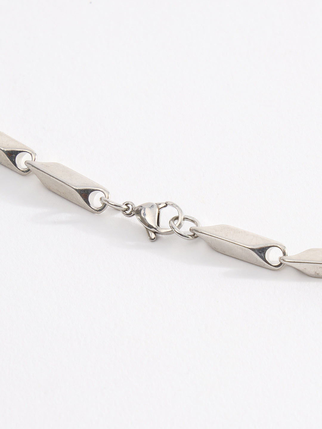 Men Trendy Rice Design Chain With Lobster Closure