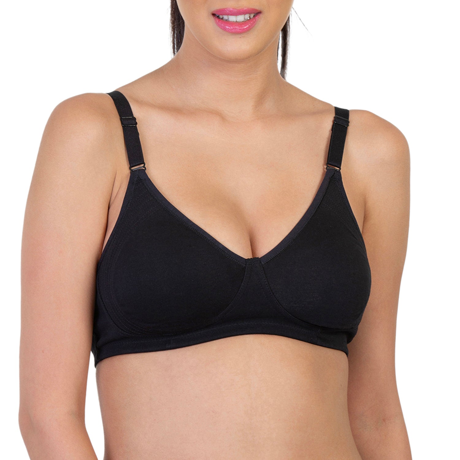 Non-Padded Non-Wired 3/4th Coverage Minimizer Bra