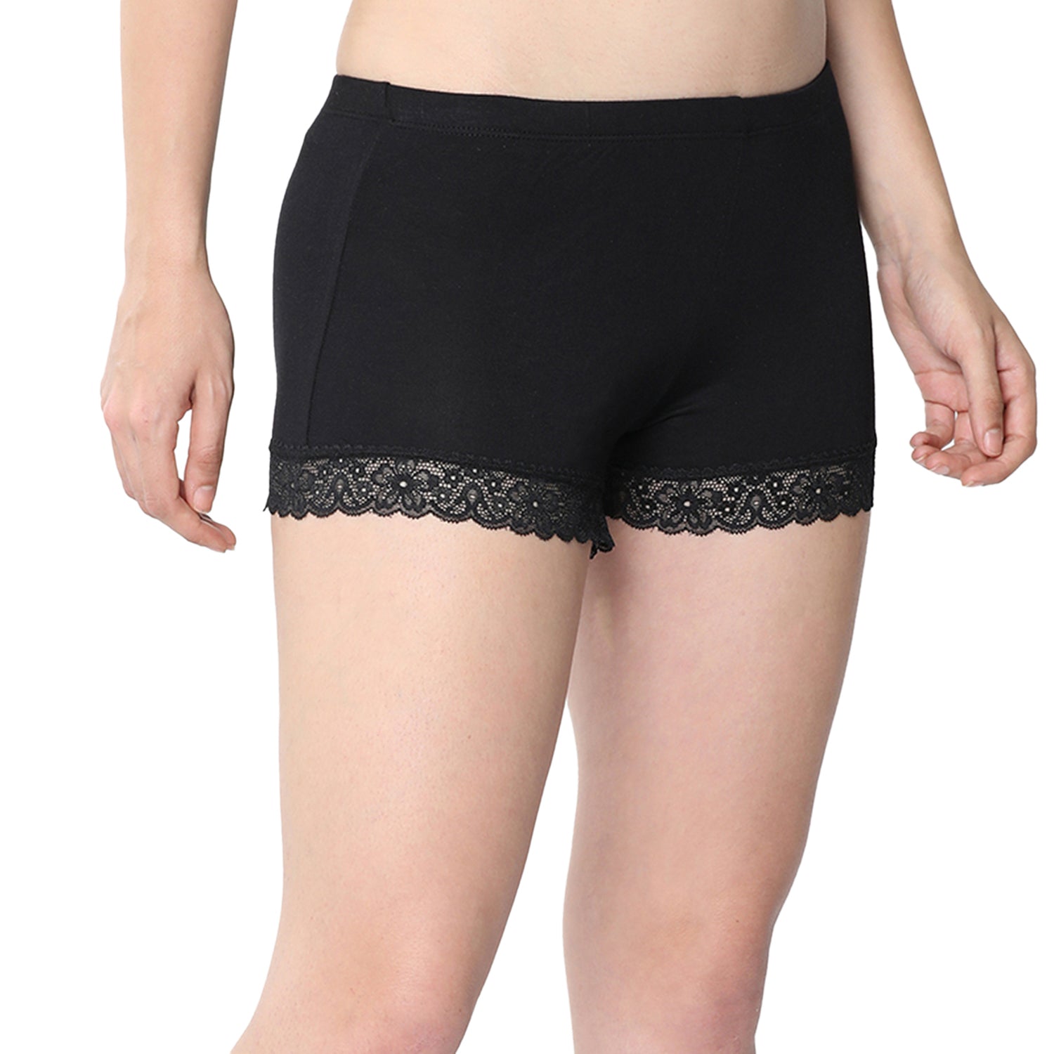 Women Black Ultralight Hot Shorts