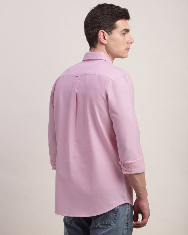 Men Pink Oxford Shirt