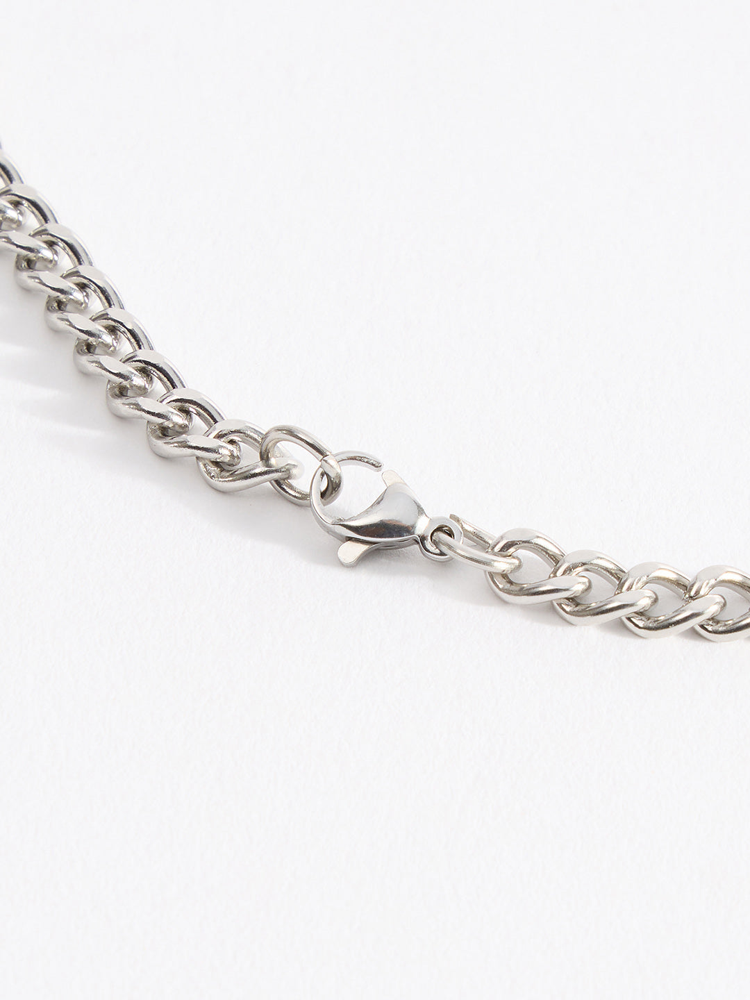 Men Stainless Steel Chain With Pendant and Lobster Closure