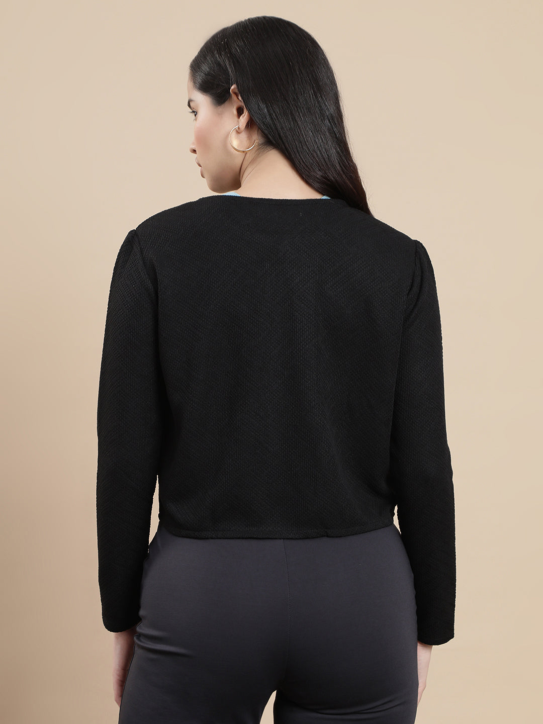 Women Black Casual Top