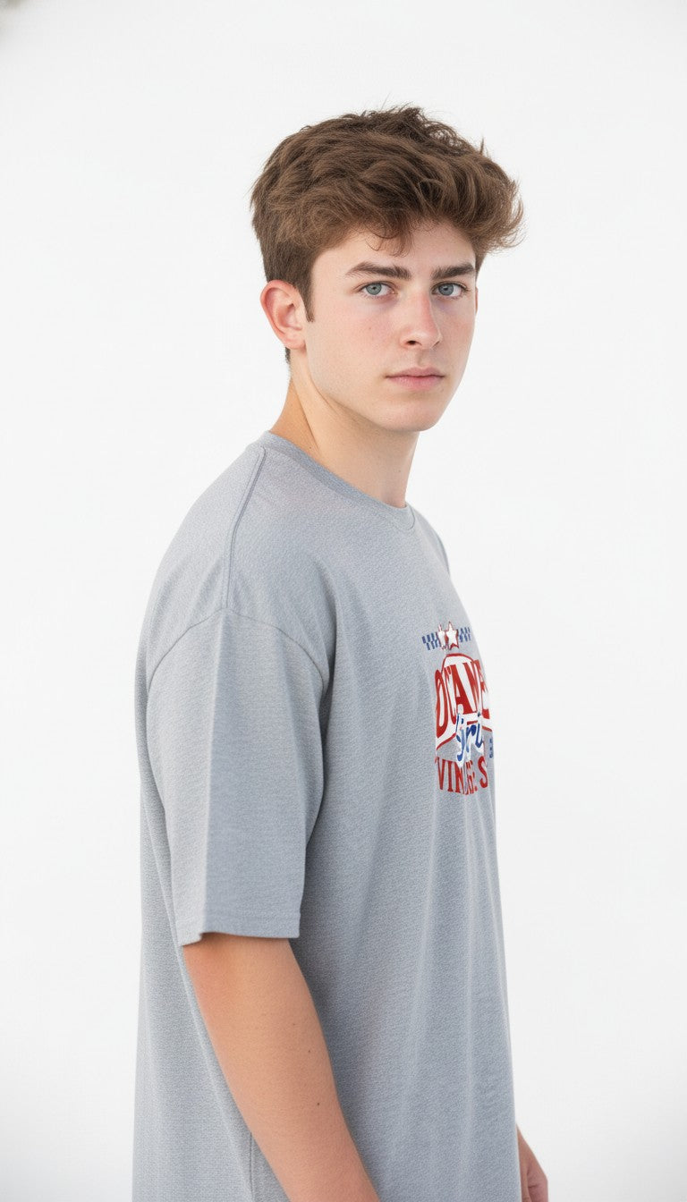 Men Oversized Cotton Printed T-Shirt