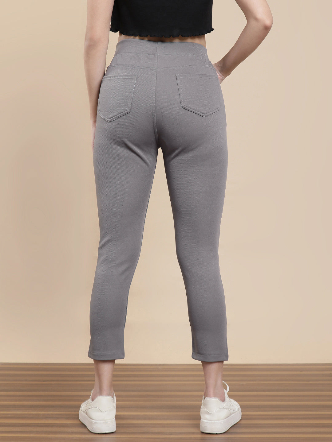 Women Grey Casual Jegging