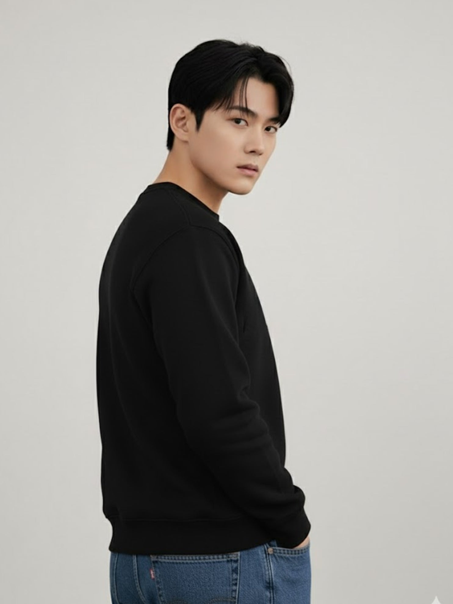 Men Black Printed Sweatshirt