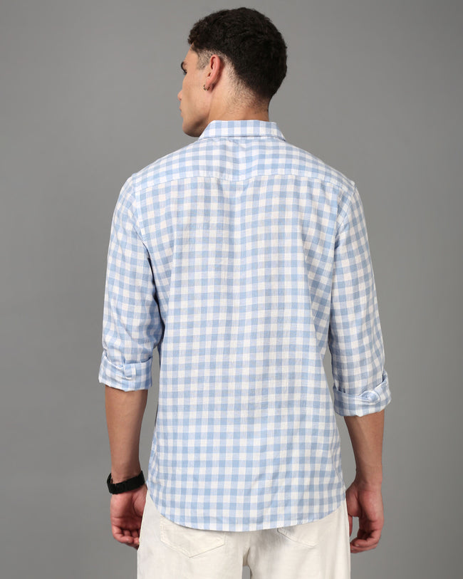 Men Blue Slim Fit Shirt